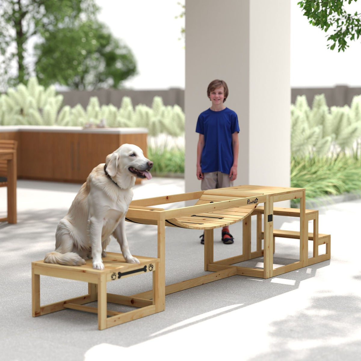 Agility-sett for store hunder – gran, sett med 4