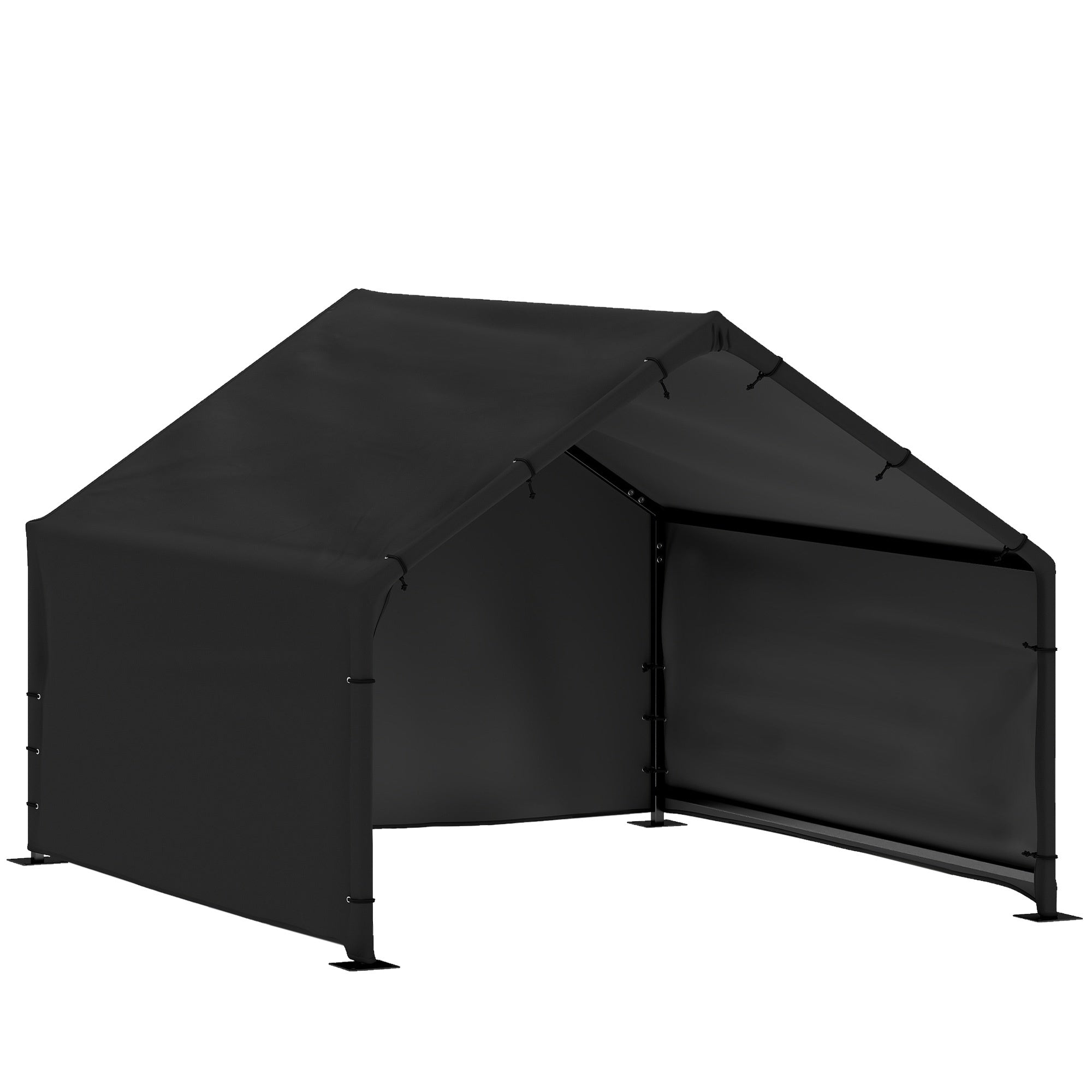 Hundkoja för utomhusbruk med UV-beständigt tak, 125x110x93 cm