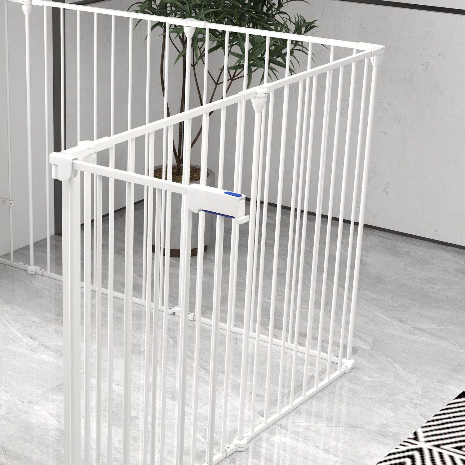 Hundlekhage, 90 cm hög, hopfällbar 8-panels utomhushölje