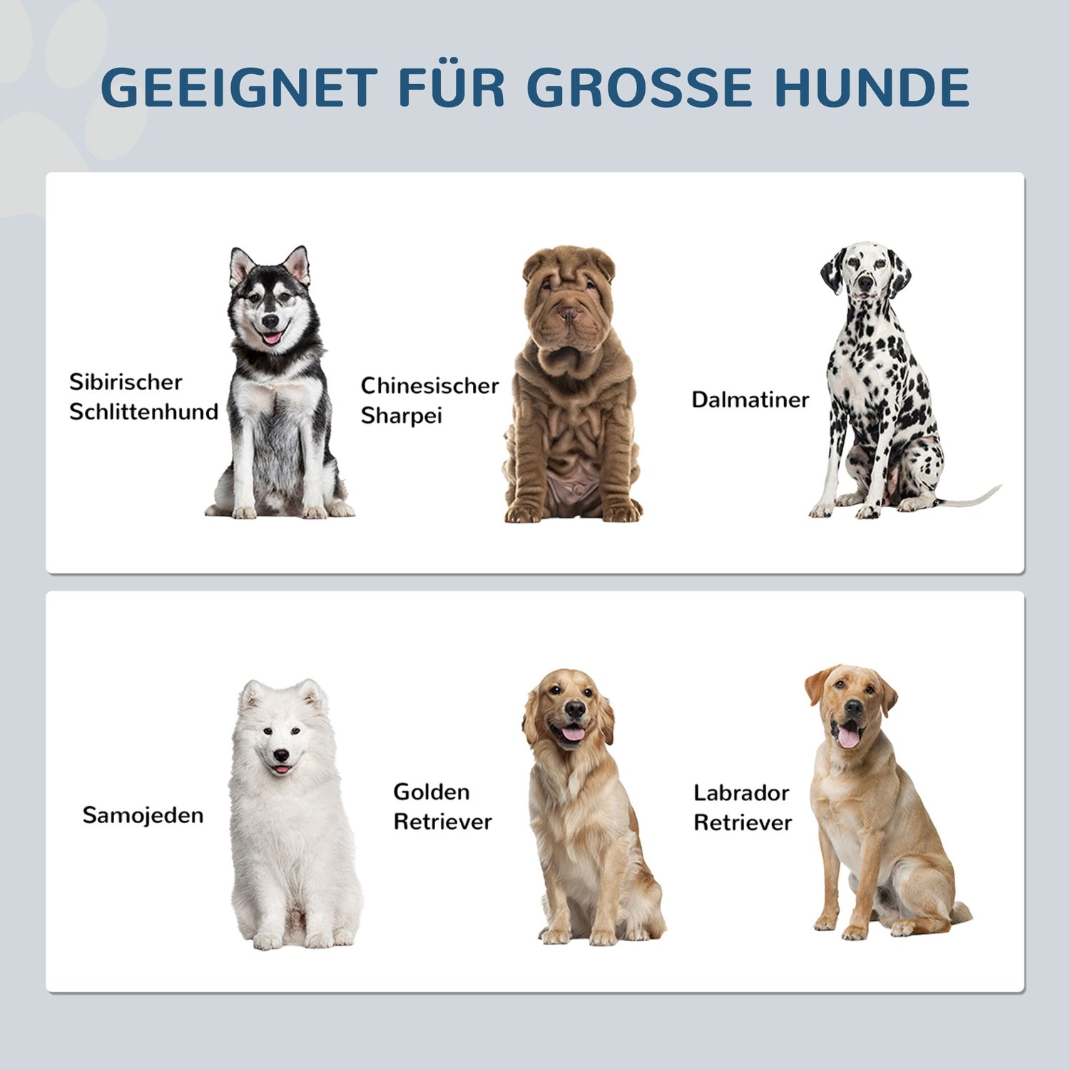 Hundfoderstation med förvaring & 2L skålar - Vit