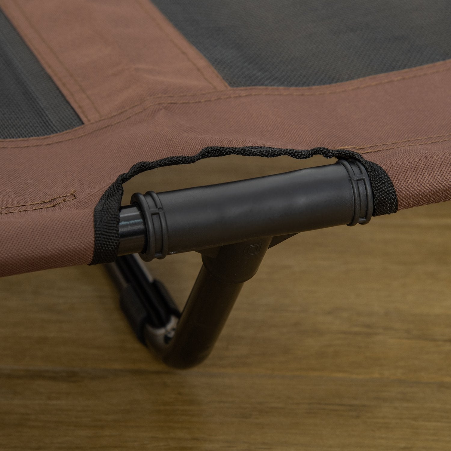 Hundsäng & bäddsoffa utomhus, kaffebrun, 92x76x18cm