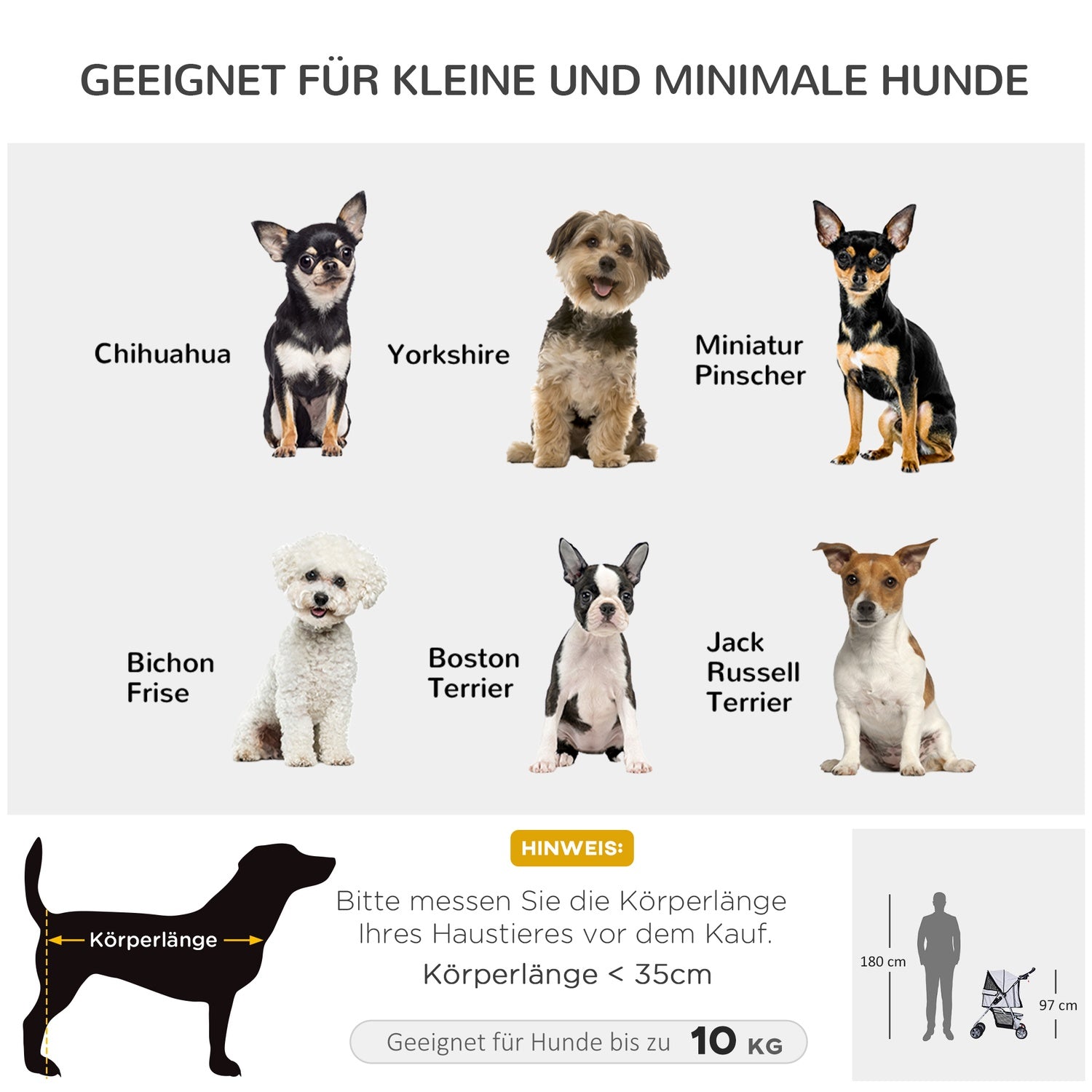 Dog Buggy Silver – Lätt, hopfällbar, husdjursvagn