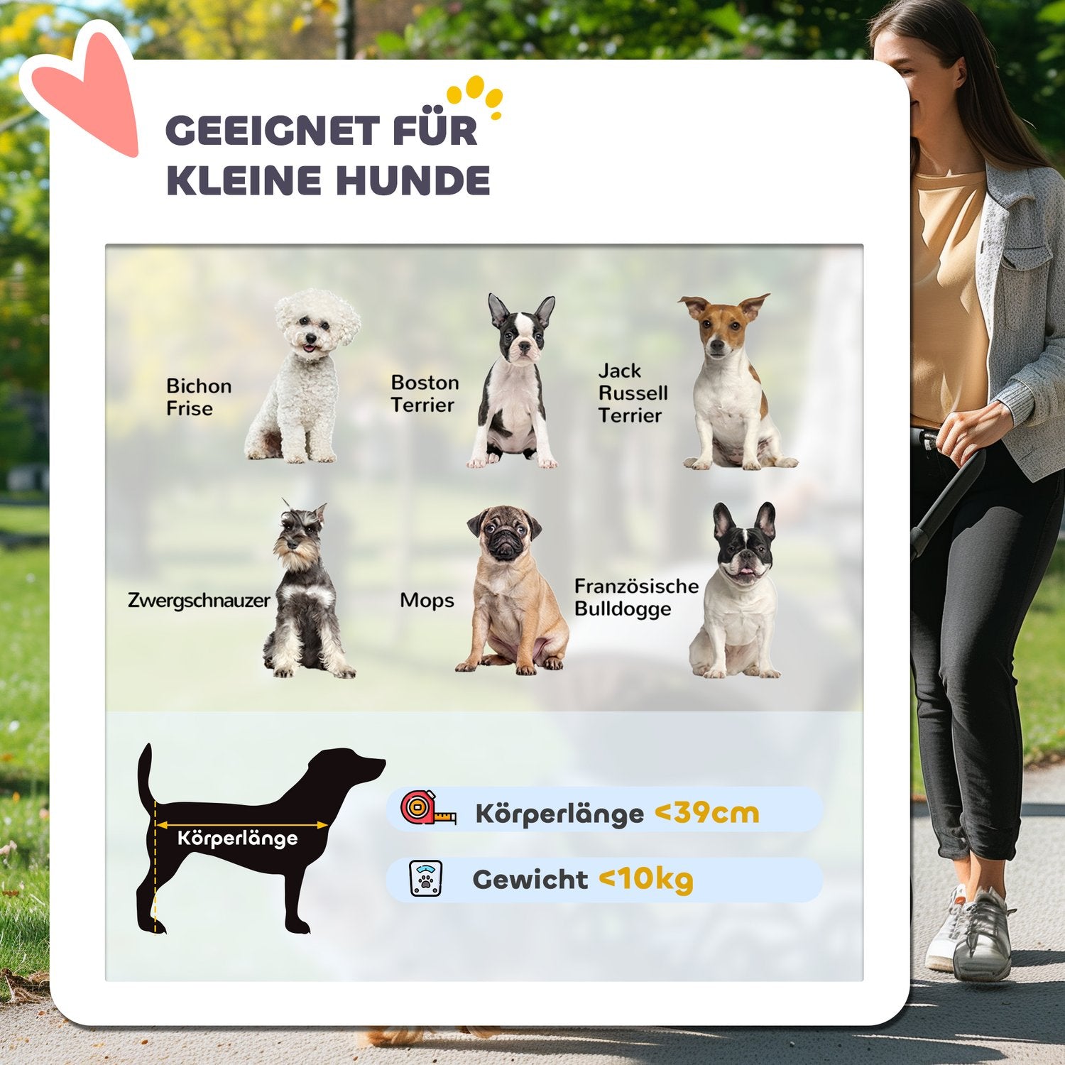Hundvagn Jogger, hopfällbar, för husdjur upp till 10 kg, turkos