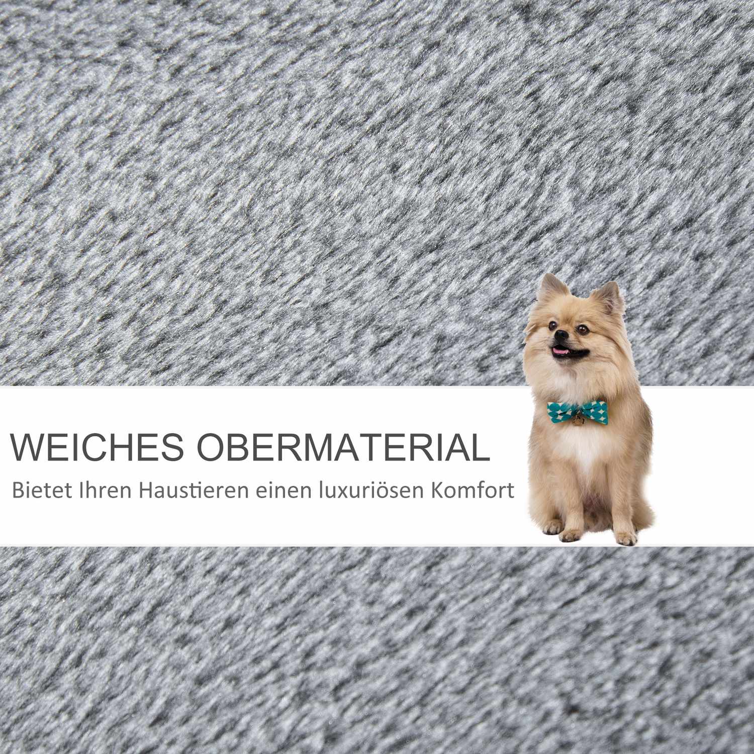 Husdjurssteg med skrapstolpe, 4-stegs grå, 60x40x64 cm