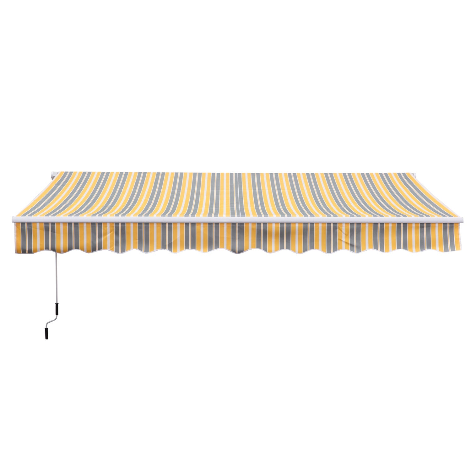 Infällbar soltält, 3,5X2,5M, gul/grå, UV-skydd