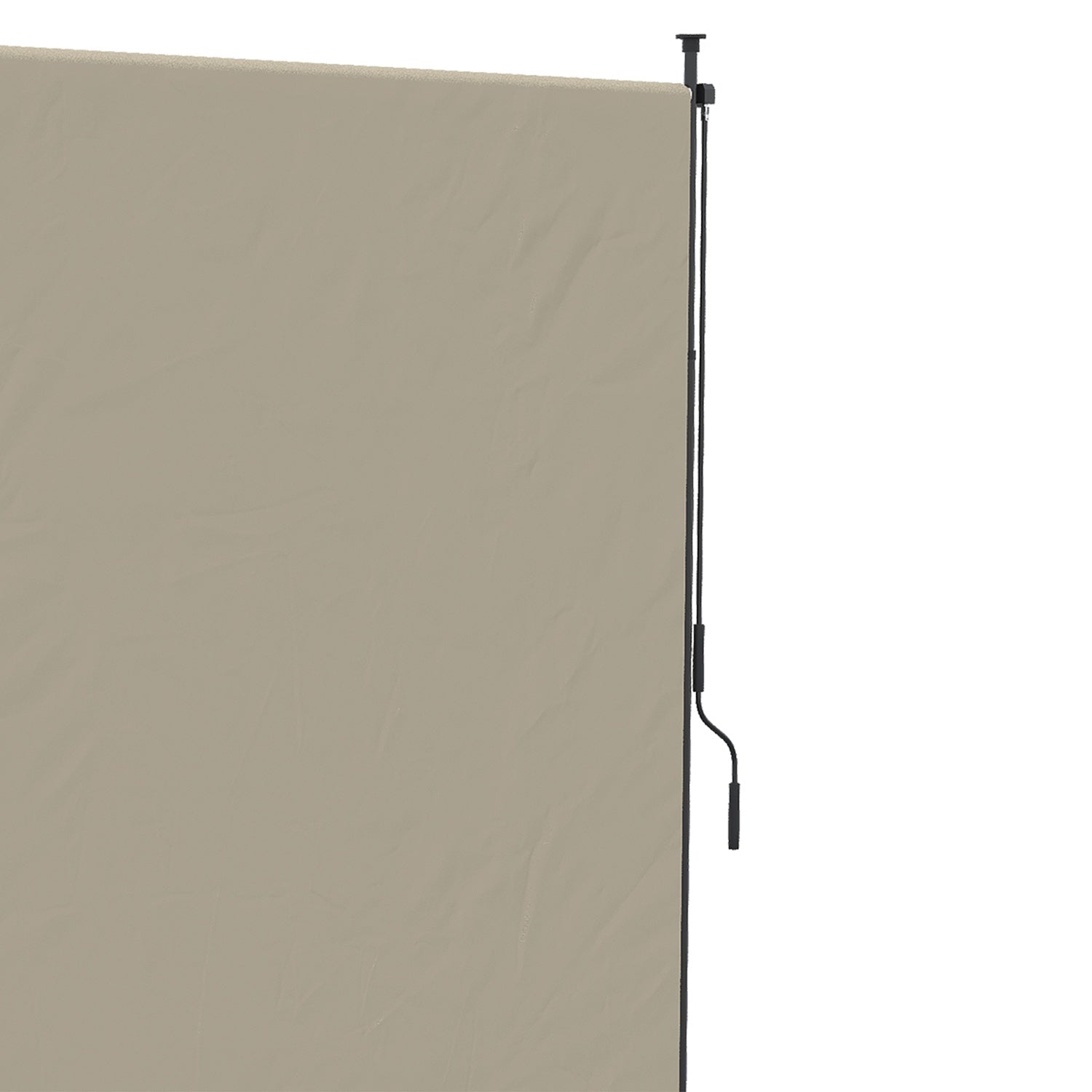 Infällbar vertikal markis, 200x292 cm, sandfärg