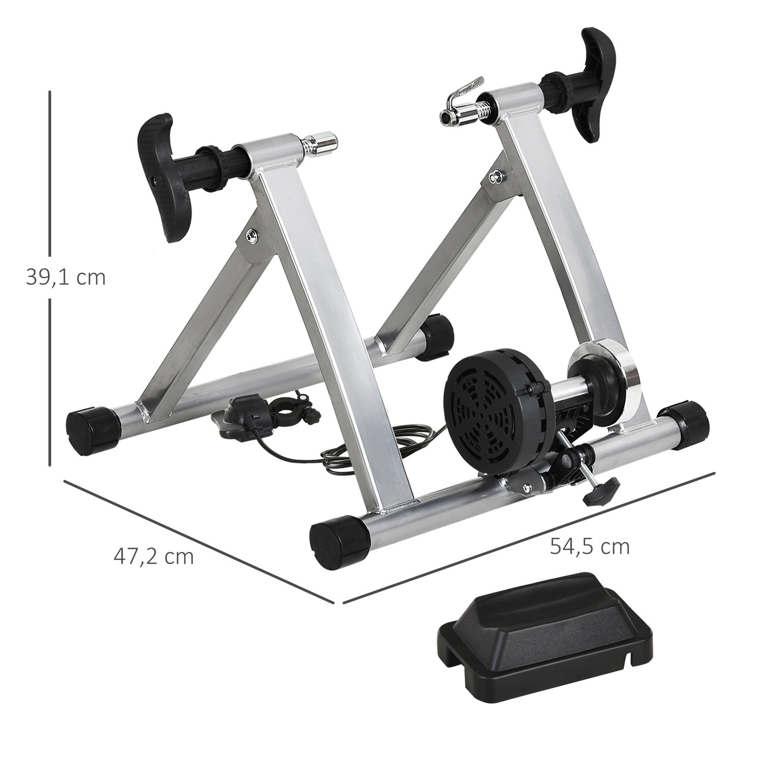 Inomhuscykeltränare, vikbar magnetisk, passar 26""-28"" hjul