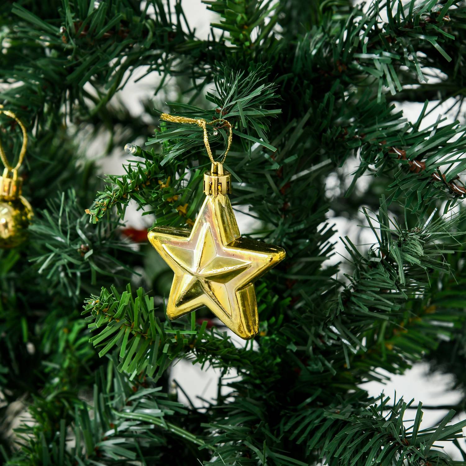 Julgran med 200 LED-ljus, 745 spetsar, 180cm