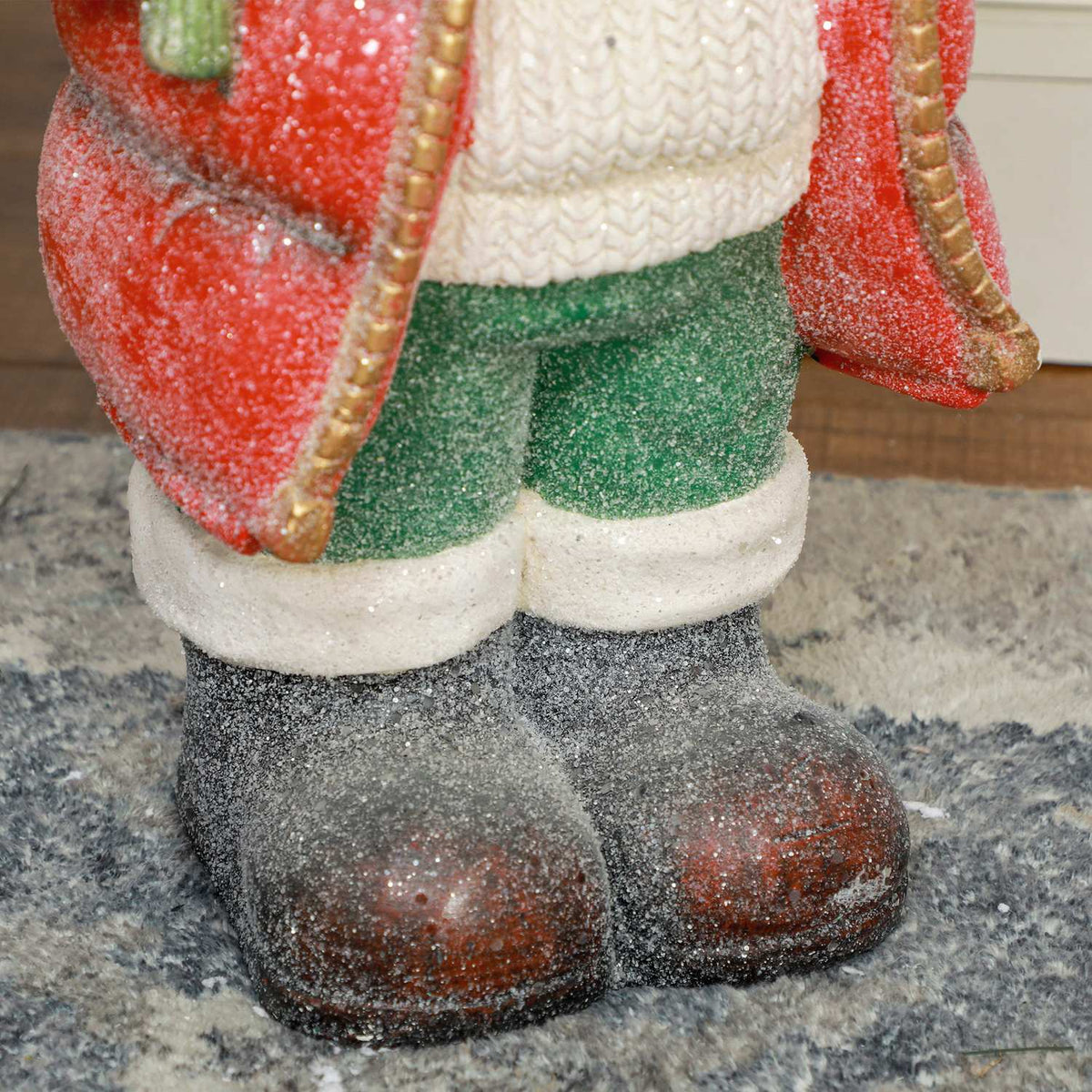 Jultomtens julfigur med LED-ljus, 50 cm