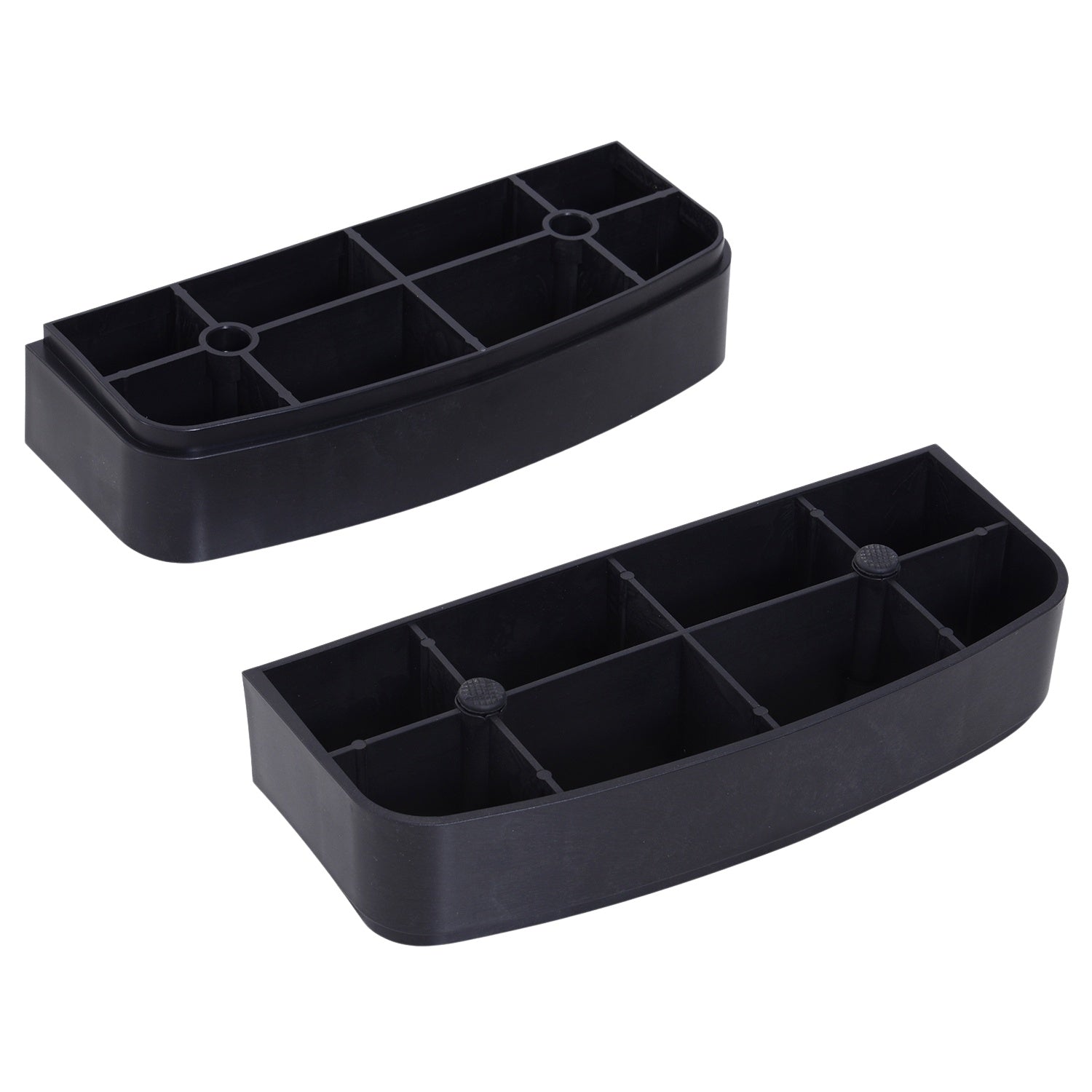 Justerbar Aerobic Stepper, 68x29x15cm, Svart/Grå