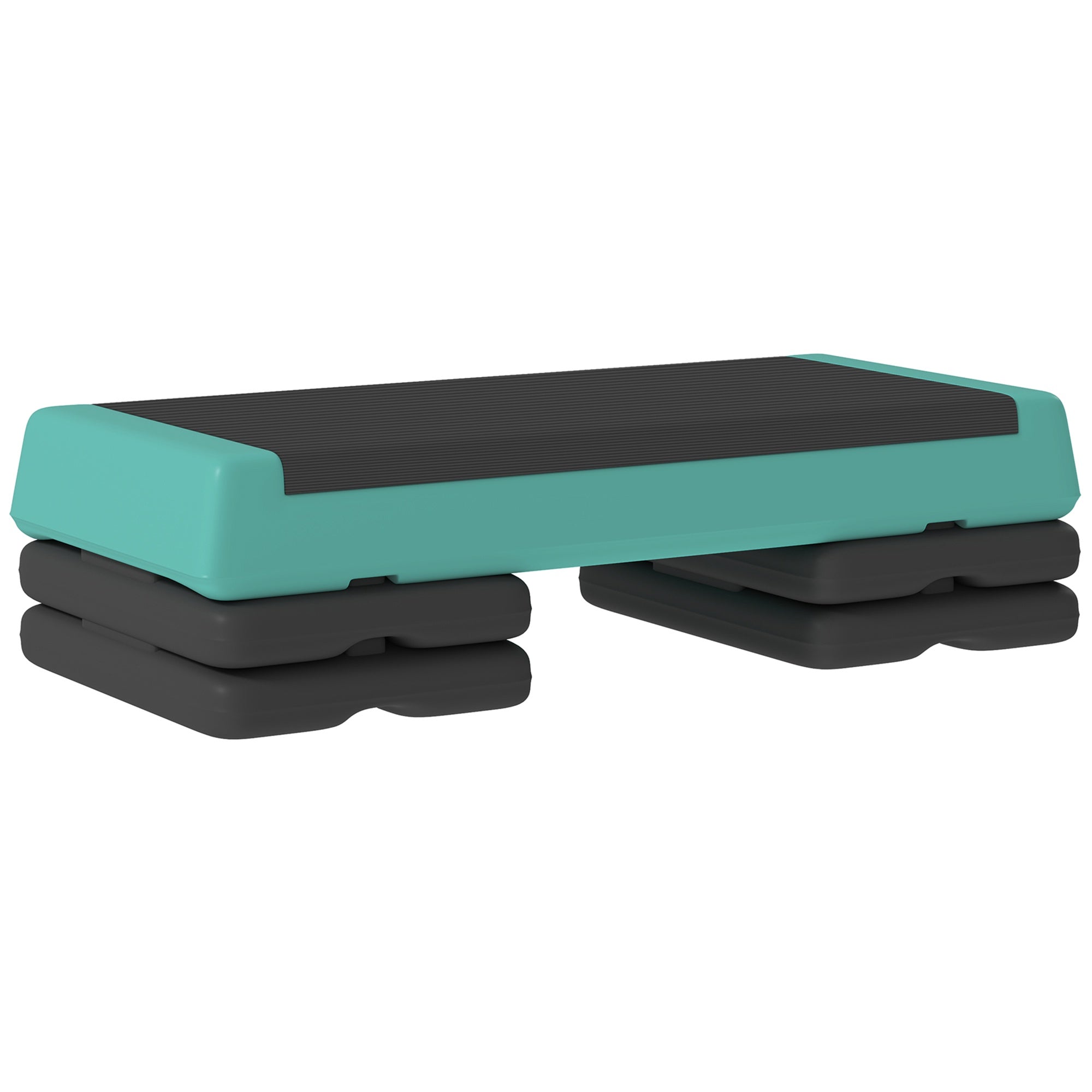 Justerbar aerobisk steppmaskin med halkfri yta, grön
