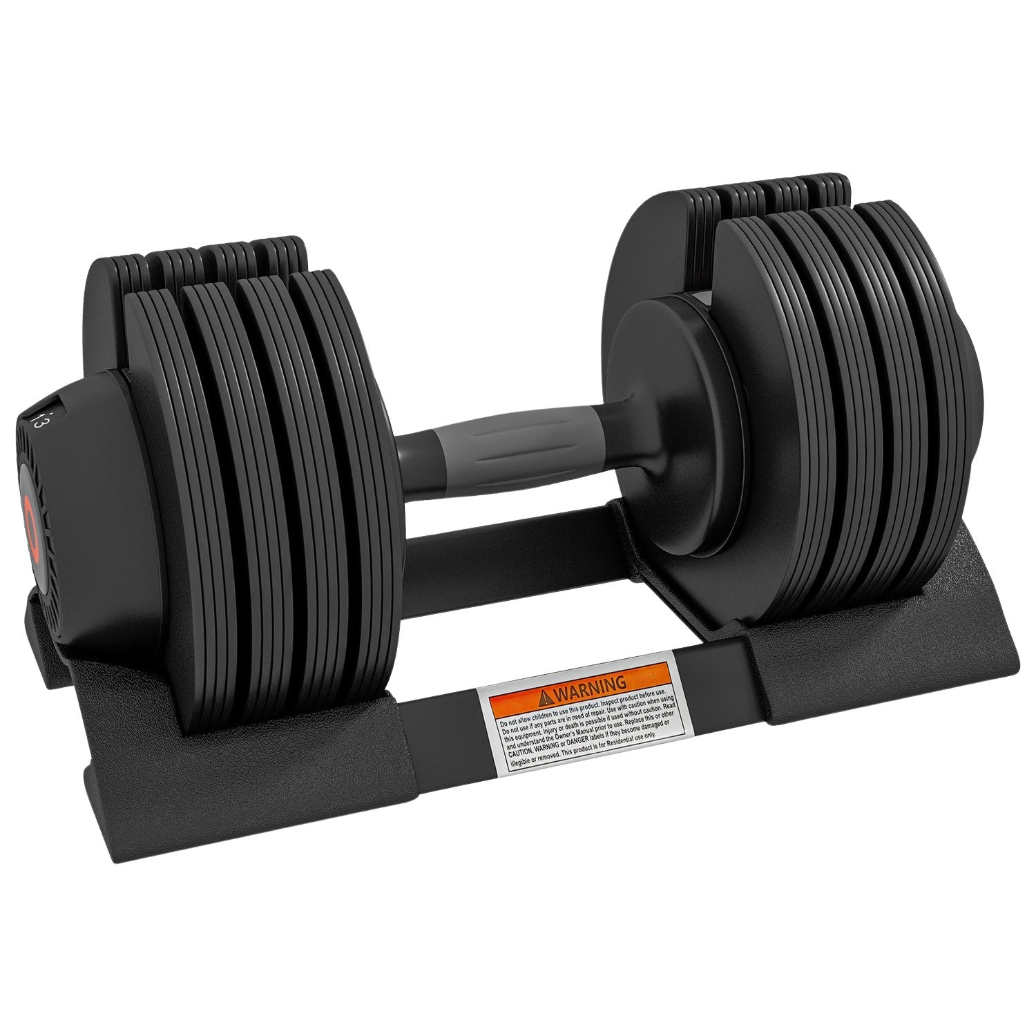 Justerbar hantelsats – 7 till 24 kg, halkfritt grepp