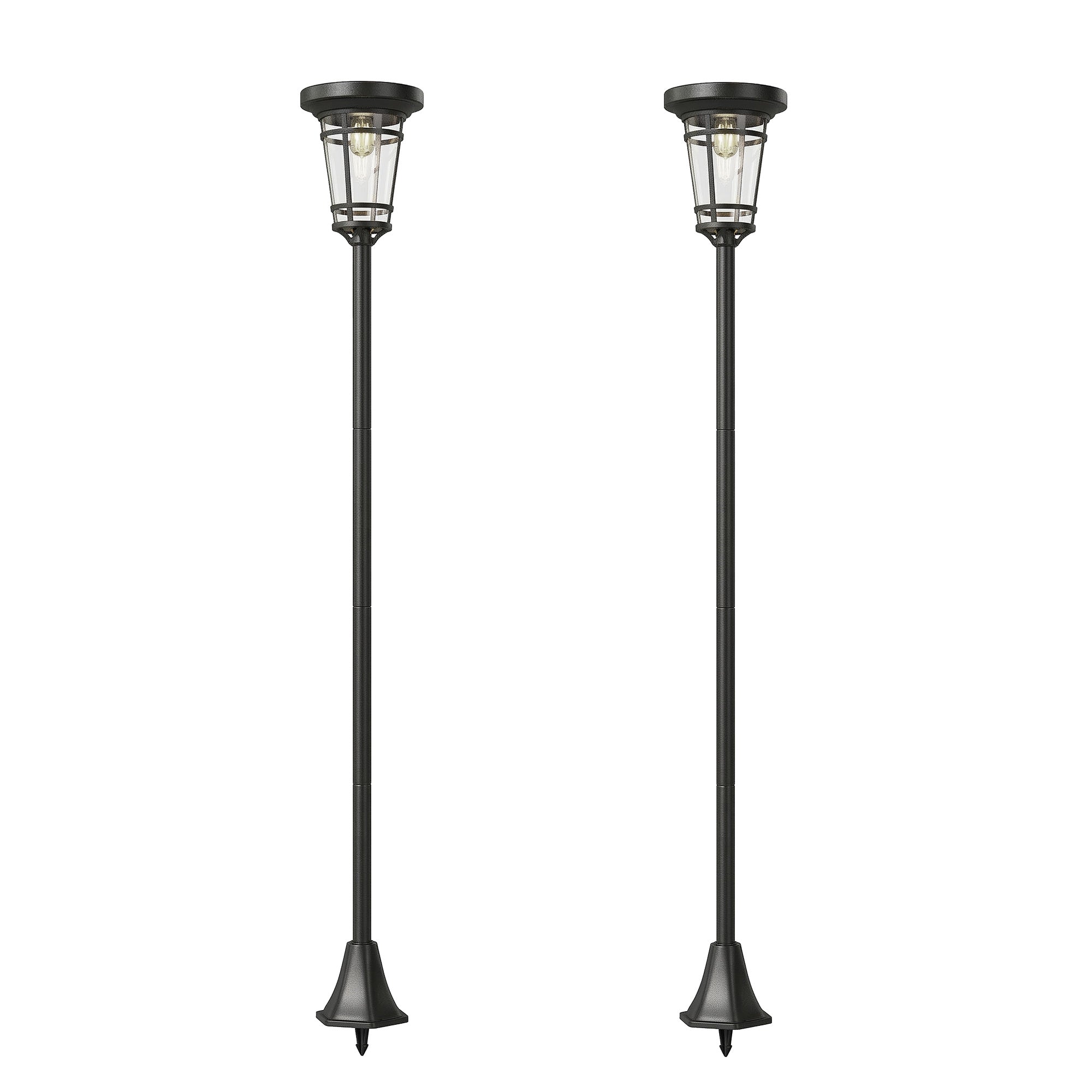 Justerbar solcellslampa för trädgården, 2 lägen, IP44, 180 cm