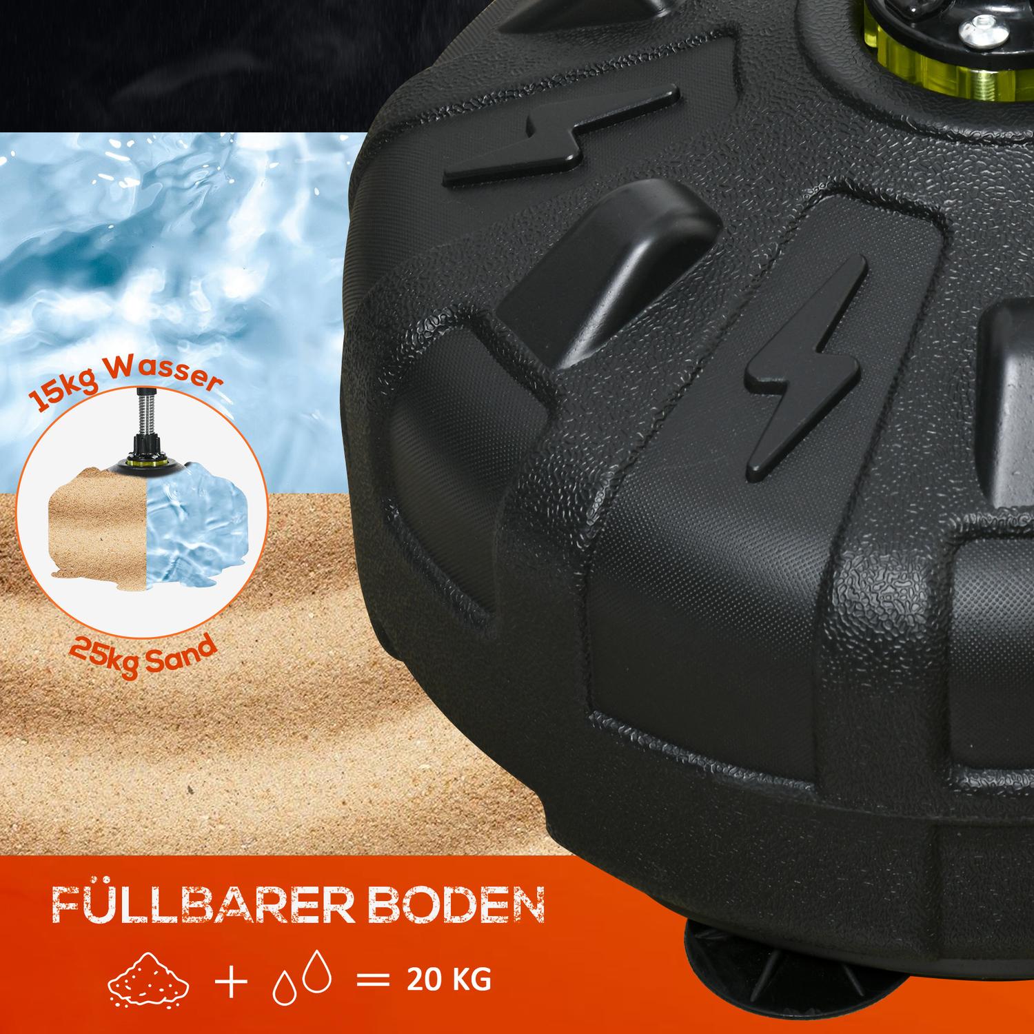 Justerbar stående boxningspåse 147–165 cm, Svart
