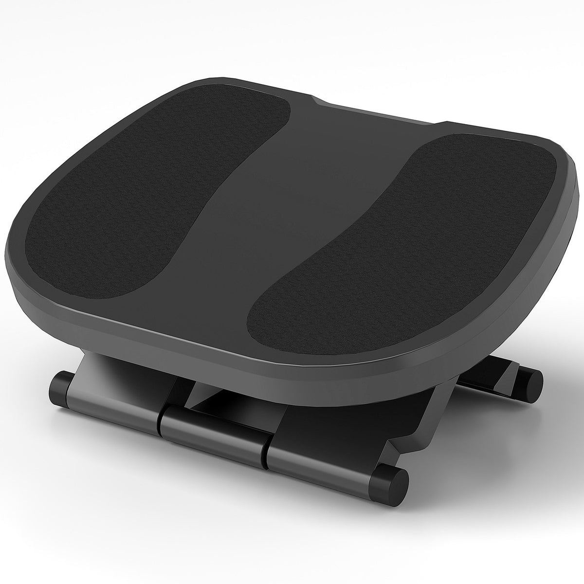 Justerbar ergonomisk fotstøtte for skrivebord – 3 nivåer, grå