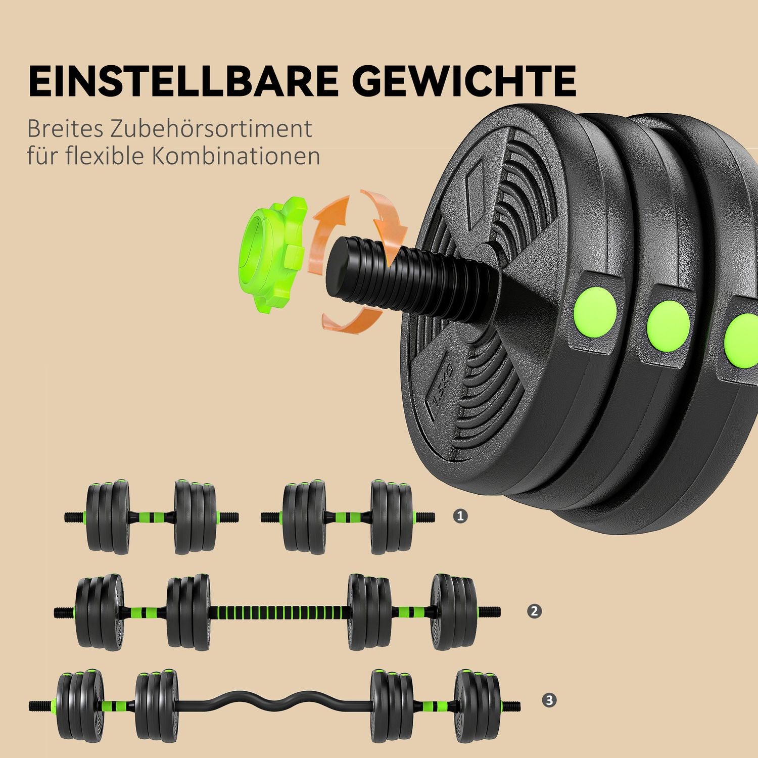 Justerbart hantelset 25 kg – Styrketräning för hemmabruk