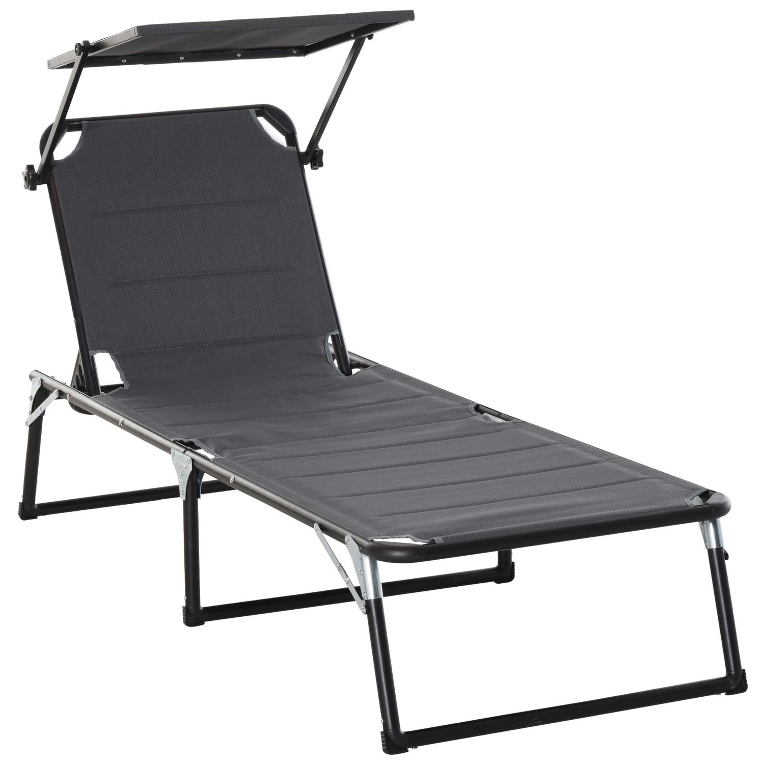 Justerbar trädgårdsstol i aluminium, ergonomisk och hopfällbar
