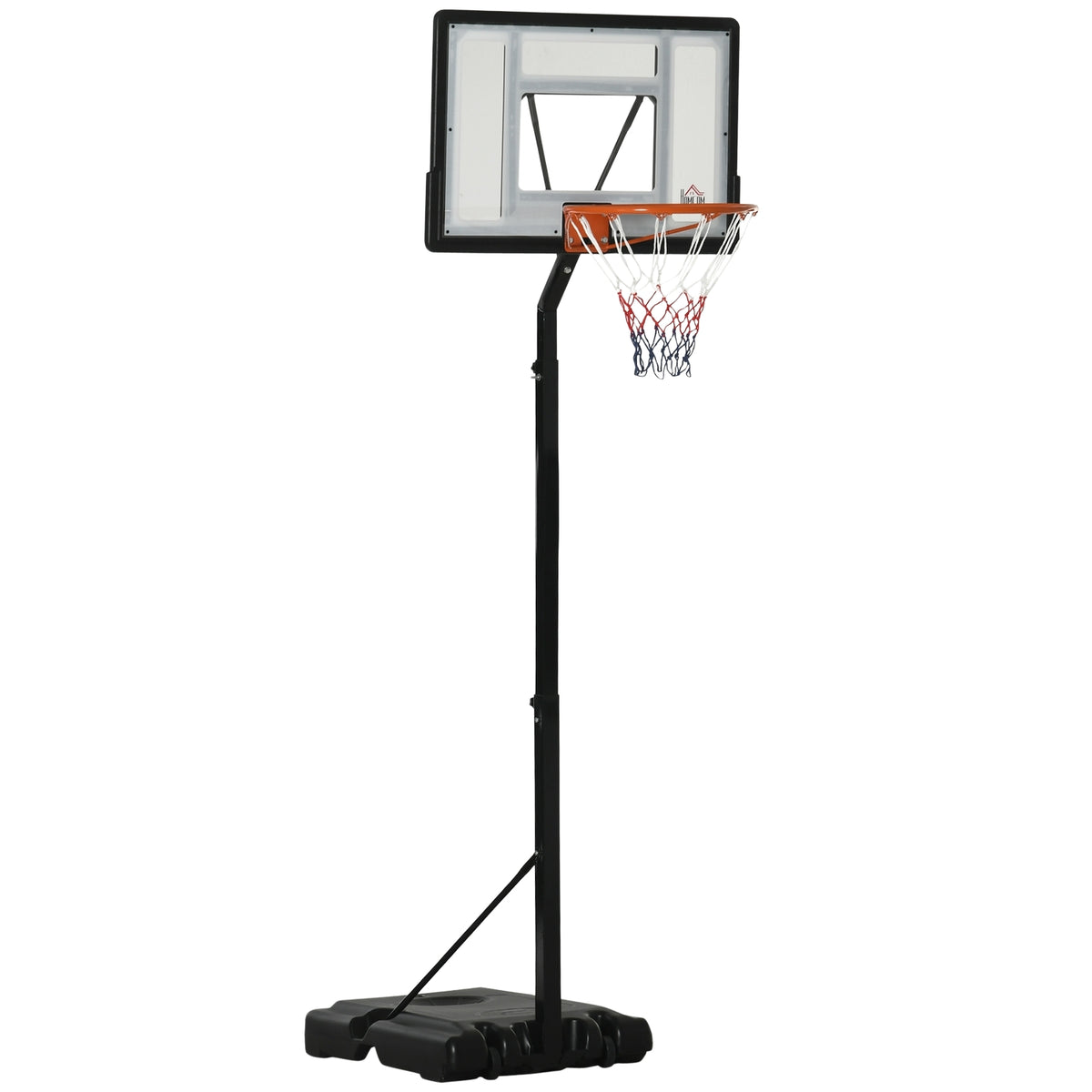 Justerbart stativ för basketkorg, flyttbart, höjd 260–310 cm