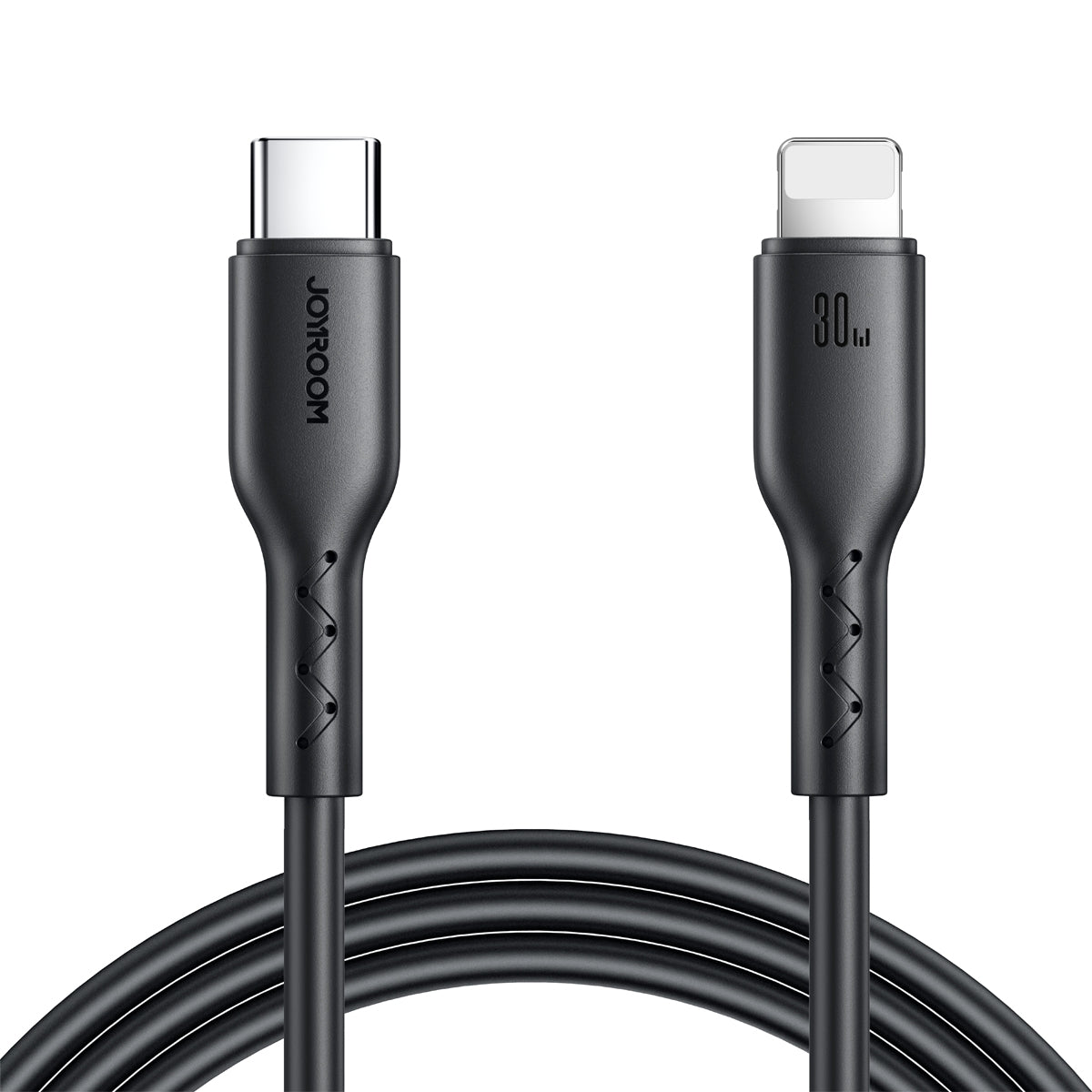 Kabel för iPhone Flash-Charge Series USB-C - Lightning 30W 1m svart