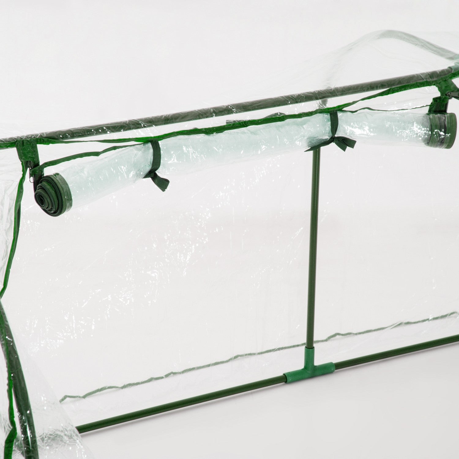 Kallram Växthus med Dörr, Stål PVC, 200x100x80 cm