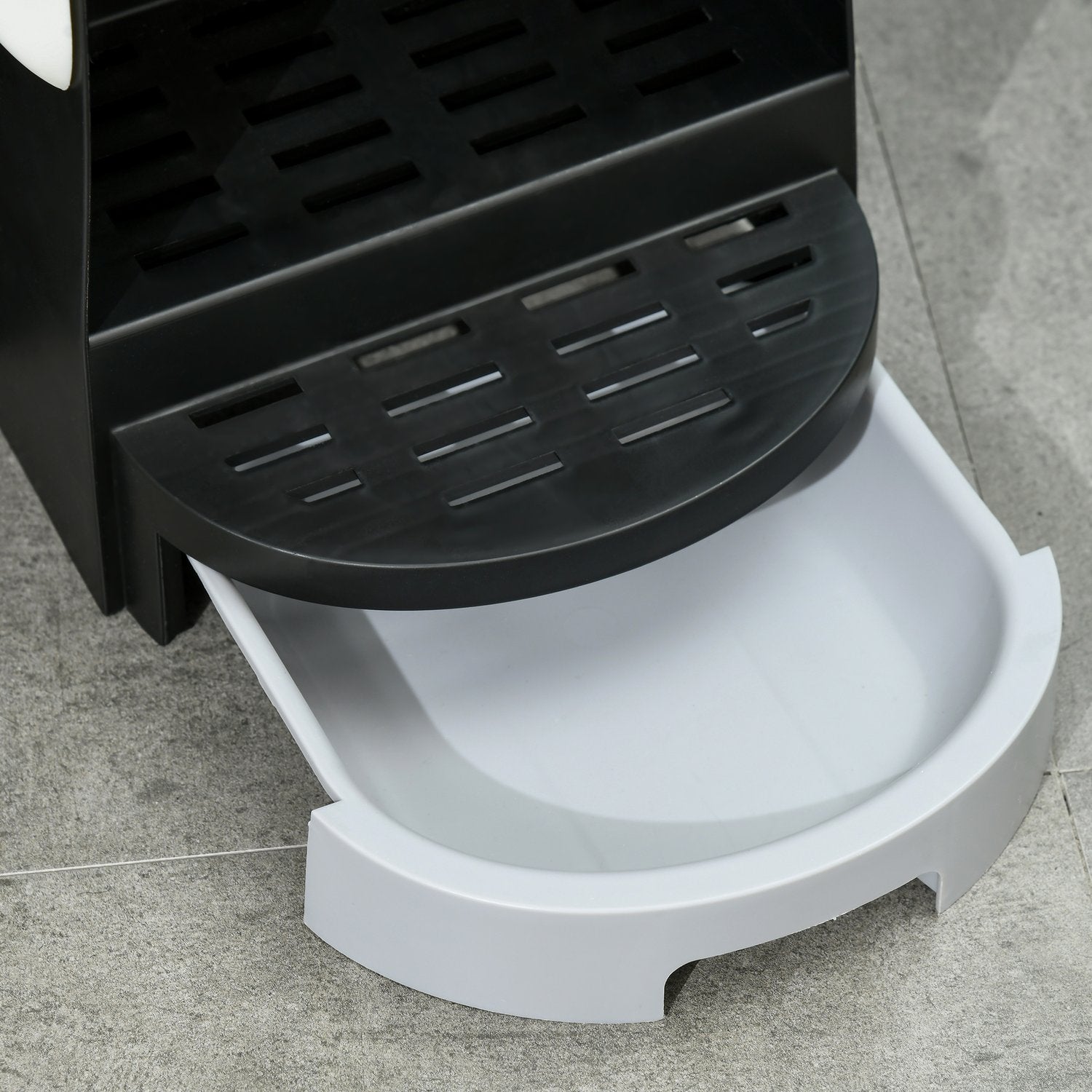 Grey Cat House: Toalett med huva och dubbla brickor, passar upp till 4 kg