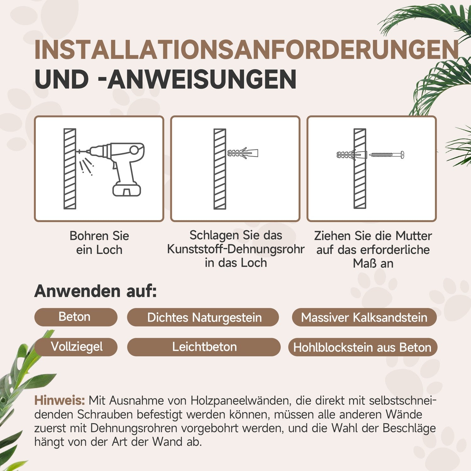 Cat Climbing Wall Set – 5 st, skrapstolpar & hängmatta