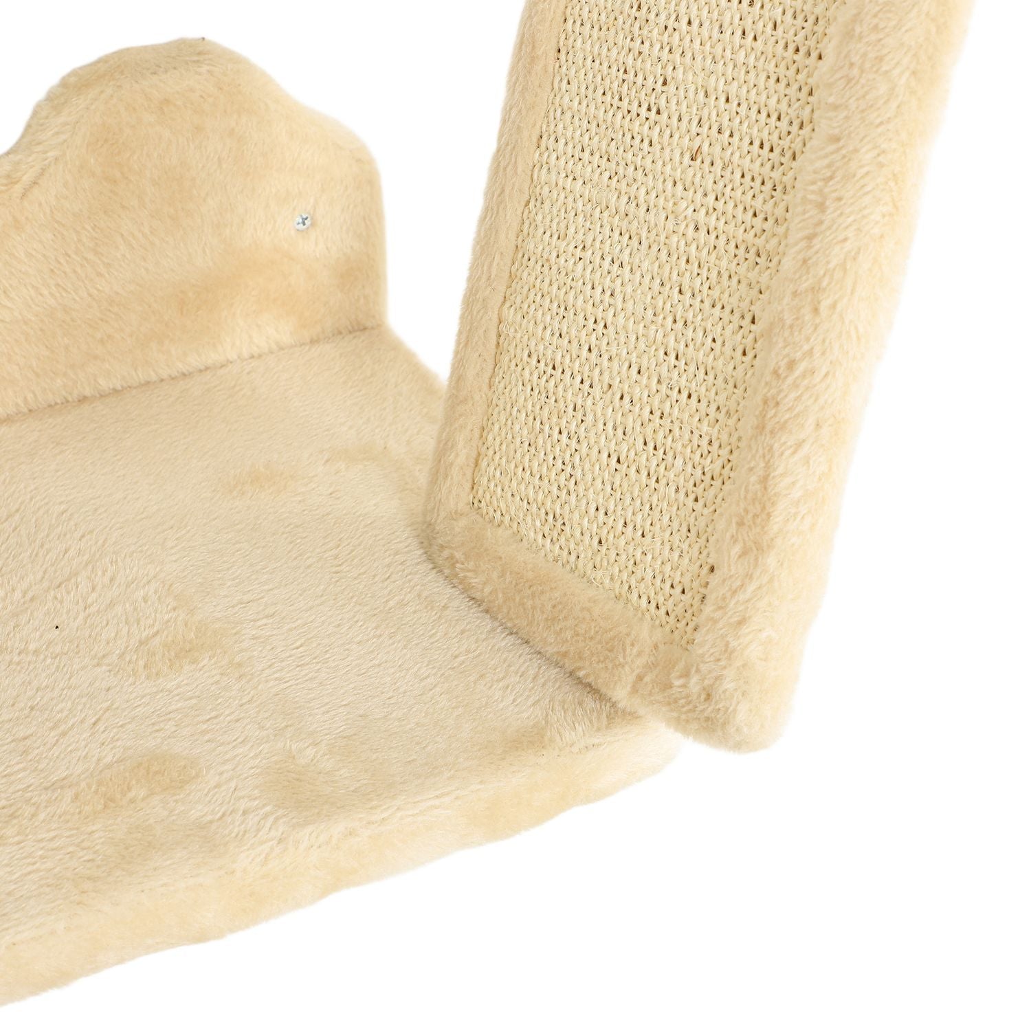 Cat klätterväggset med skrapstolpe, sisal, beige