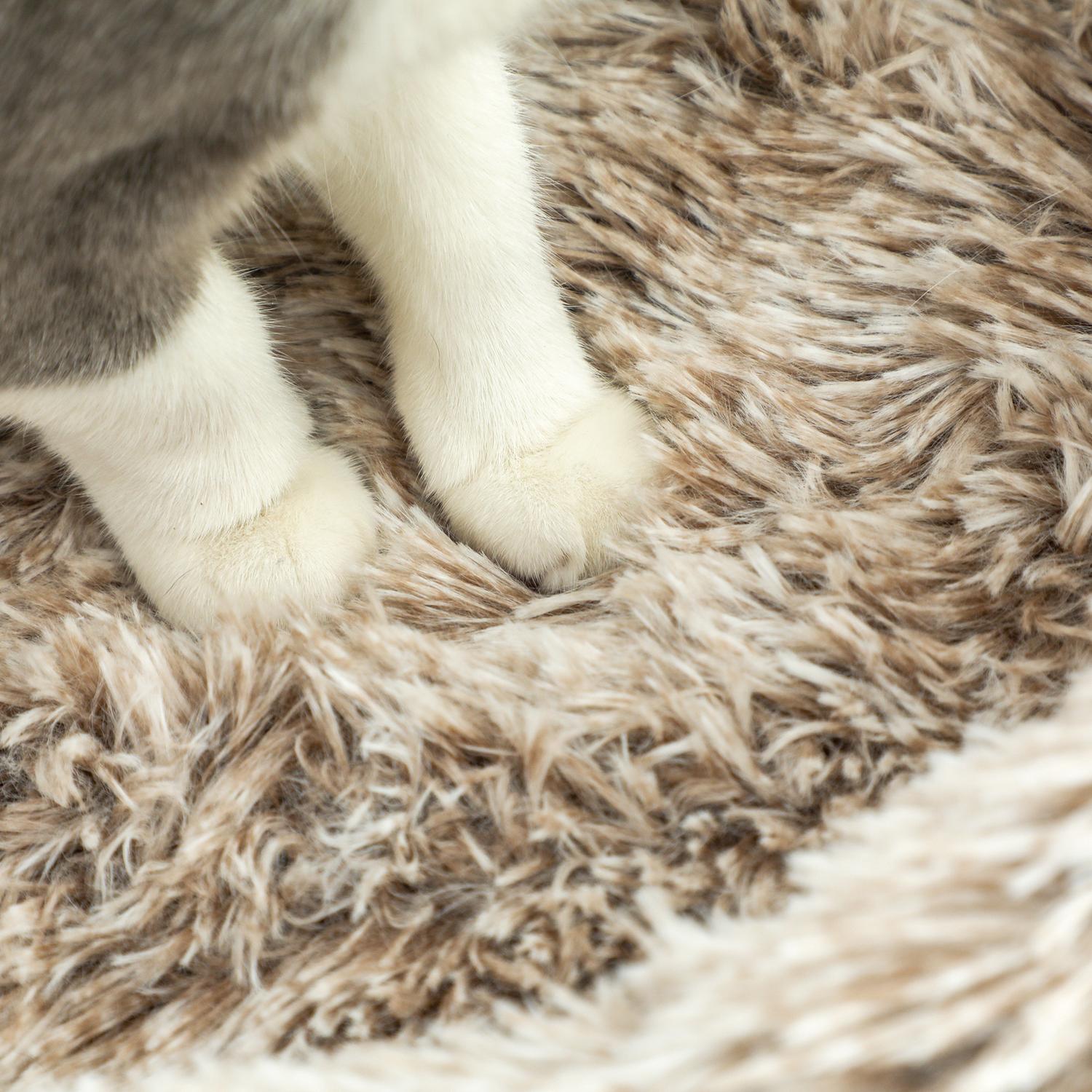Kattträd med säng – 87 cm högt, sisal, för katter upp till 6 kg