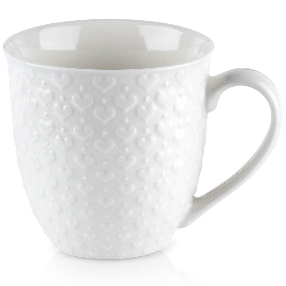 Keramisk Mugg med Hjärtan - Perfekt för Alla Tillfällen