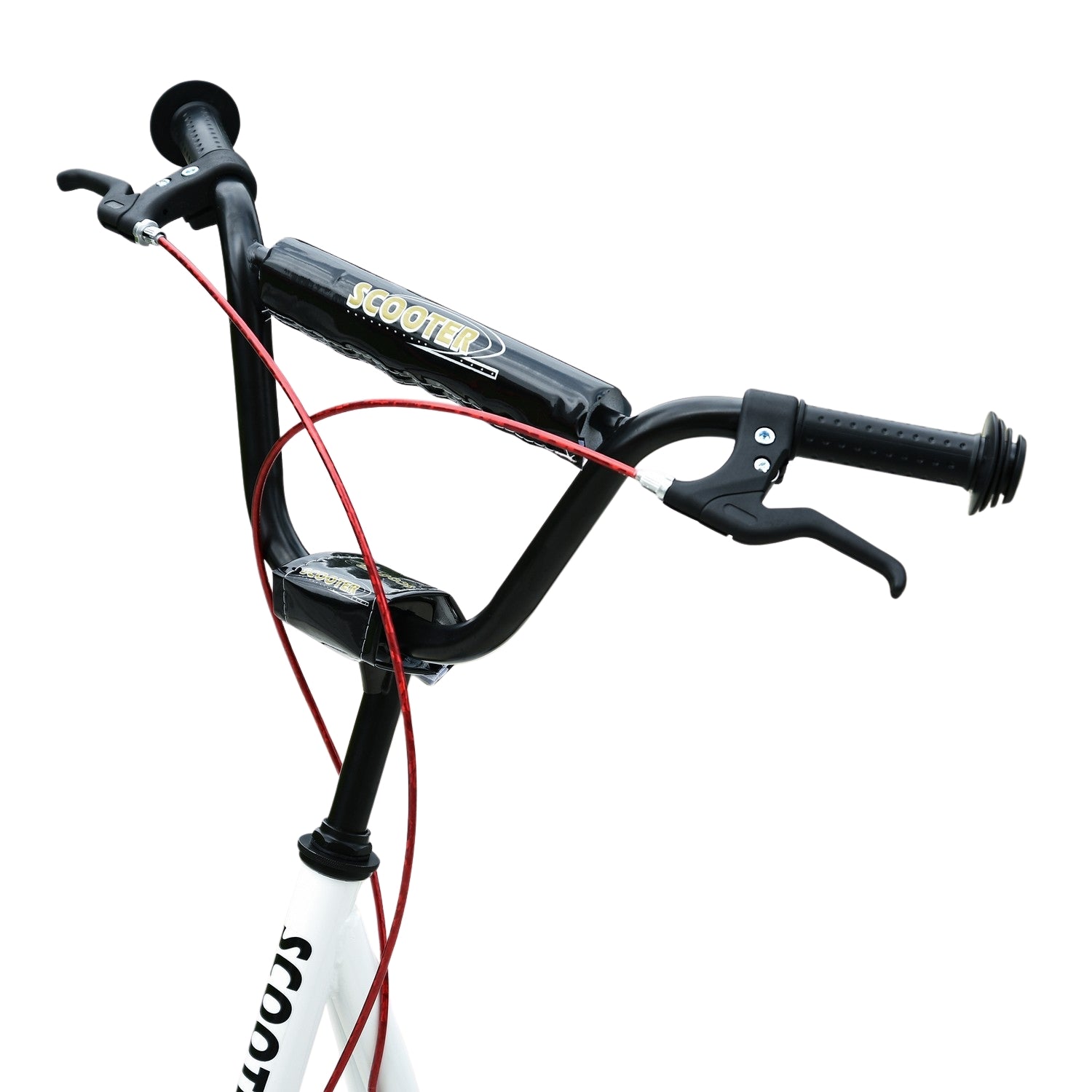 Kickskoter för barn med handbroms och pneumatiska däck