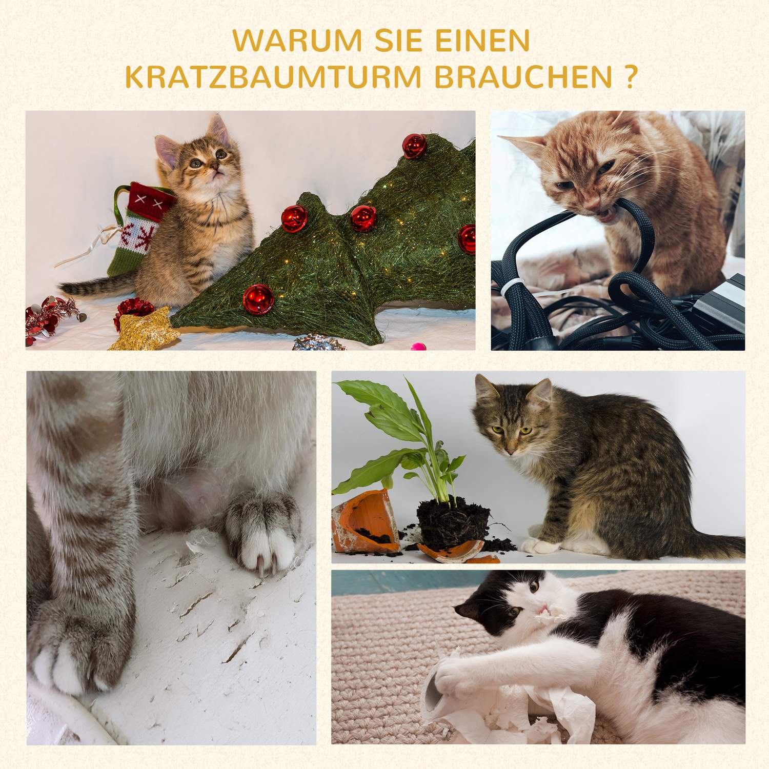 Kattskrapstolpe, 30 kg kapacitet, sisal, grå plattform