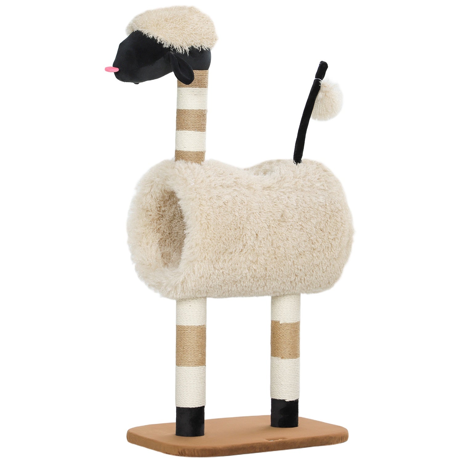 Kattträd med skrapstolpe, tunnel, för katter upp till 5 kg