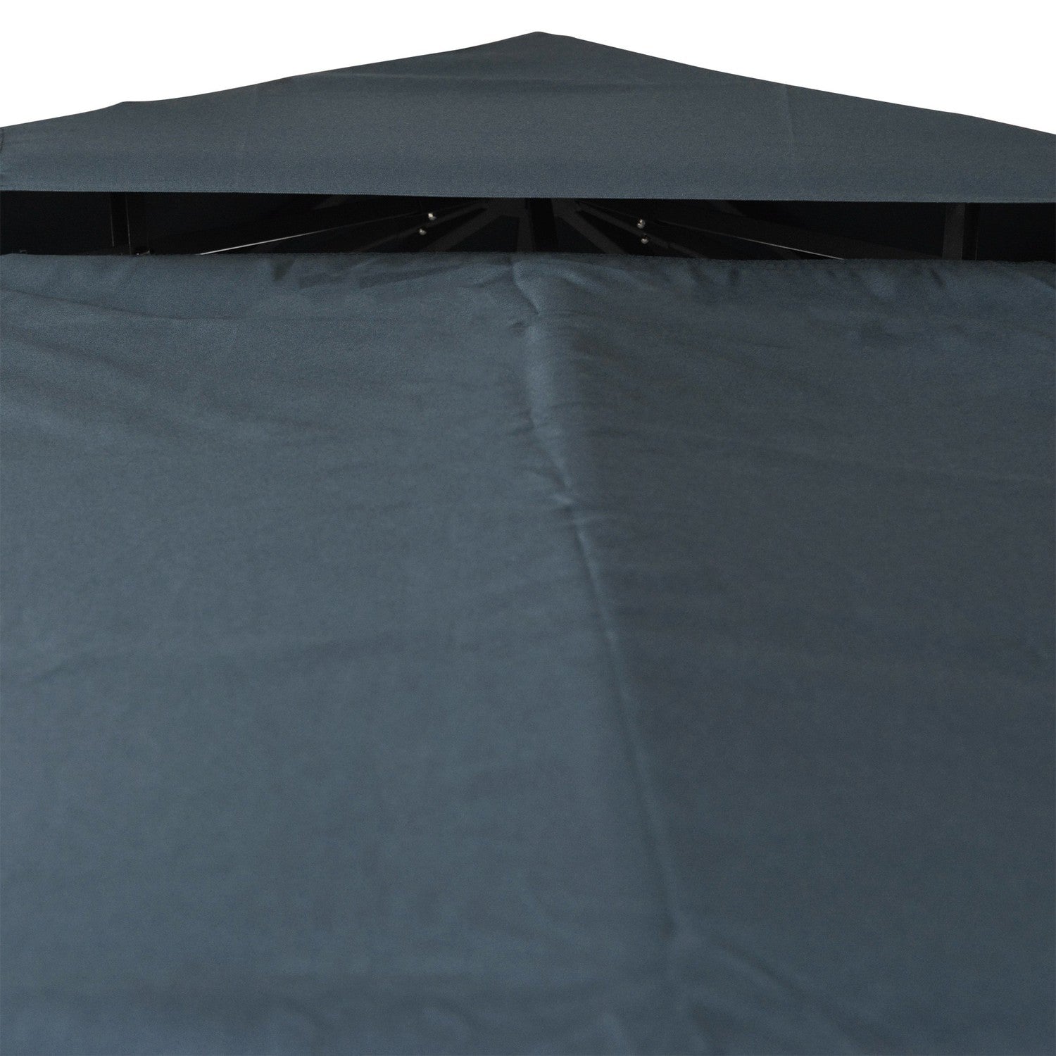 Kolgrå polyestertak för 3x3M Metal Gazebo