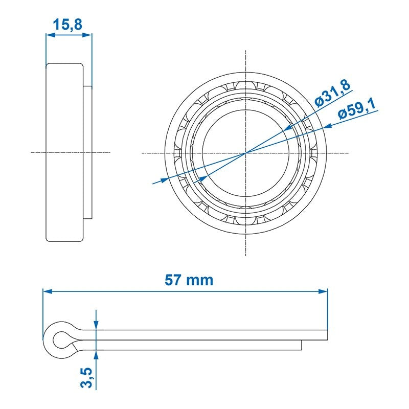Koniskt rullager 67048/67010 31,75x59,13x15,87