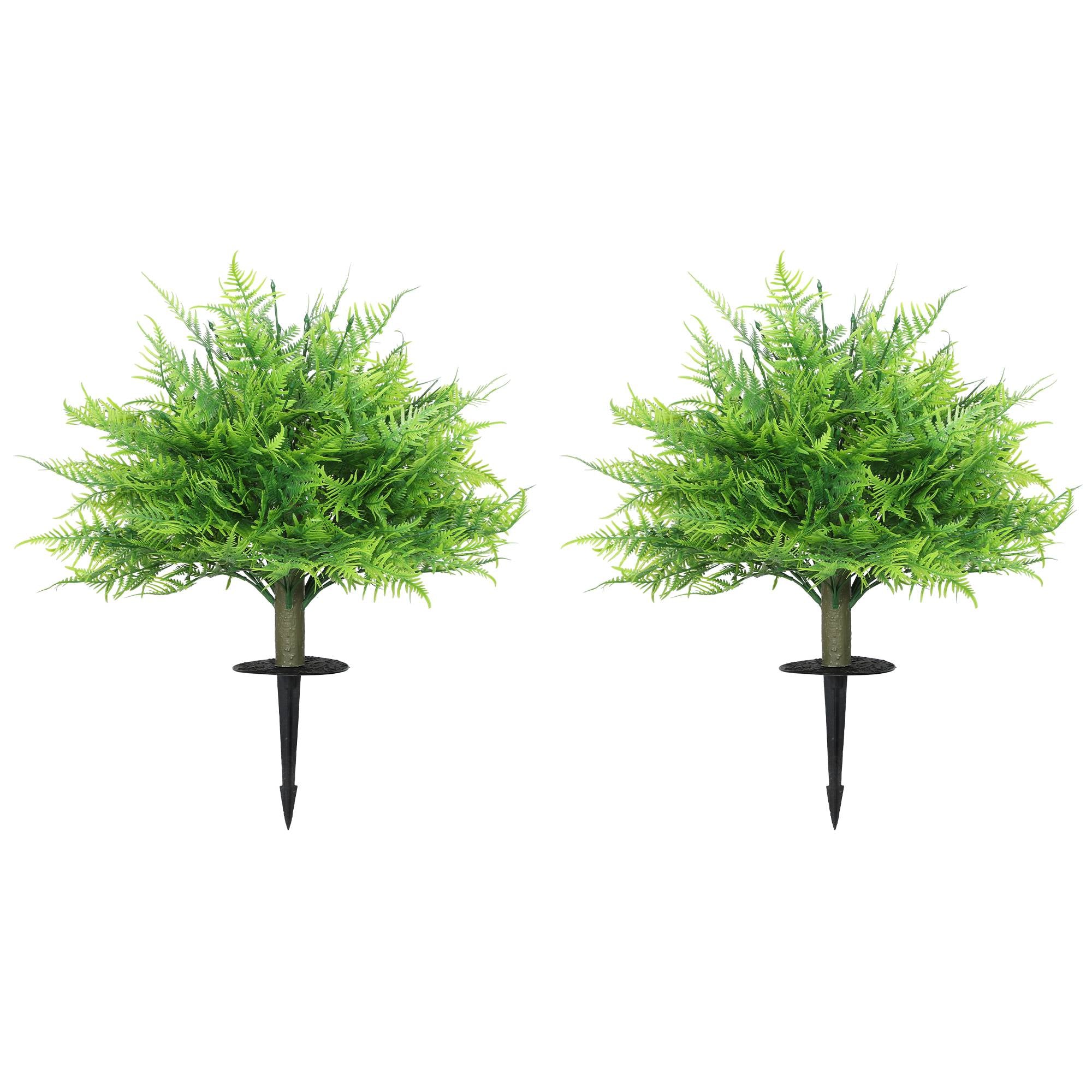 Konstgjorda Bostonormbunkar, UV-resistenta, 2-pack, 40x60 cm