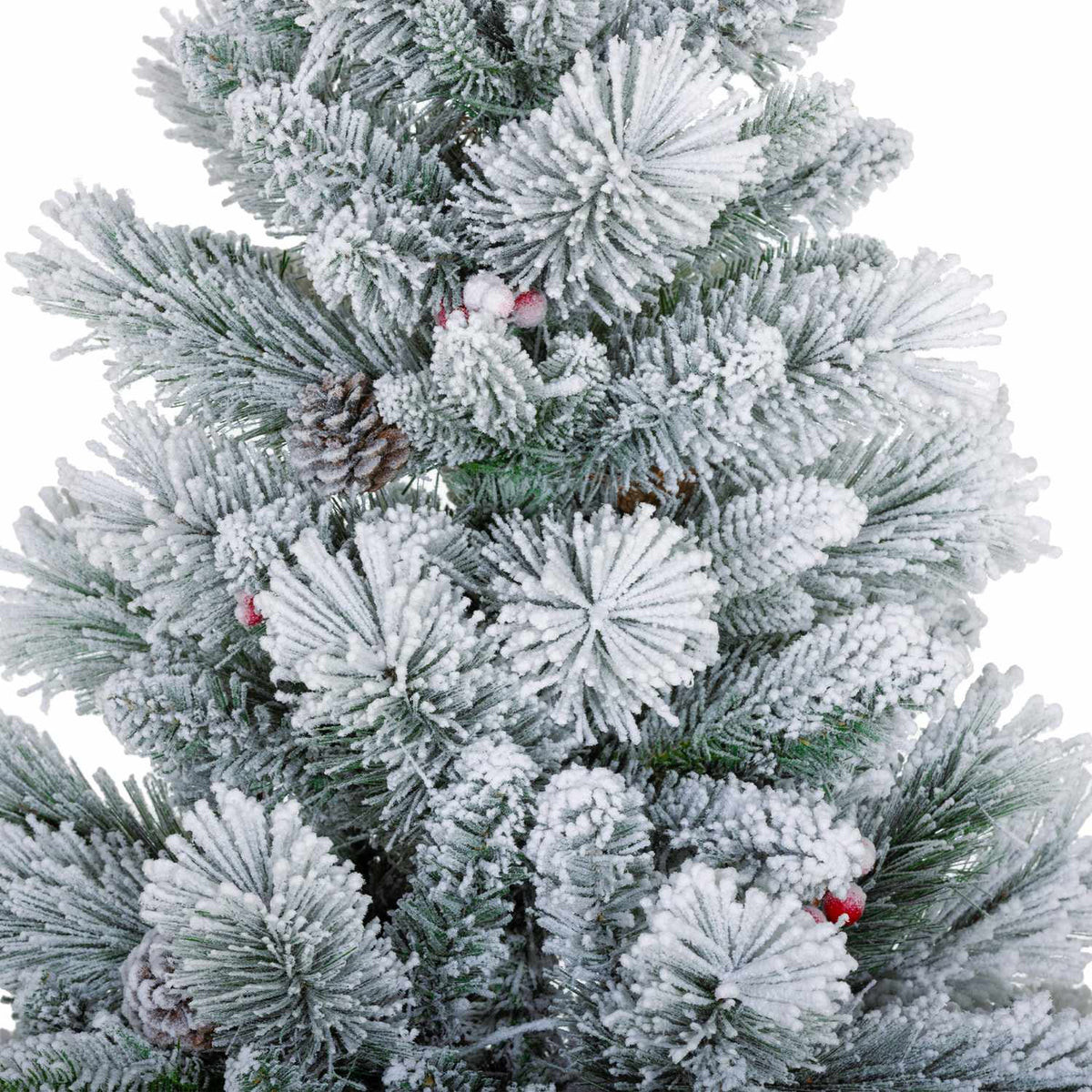 Konstgjorda julgranar, 90 cm, 100 LED-ljus, set om 2