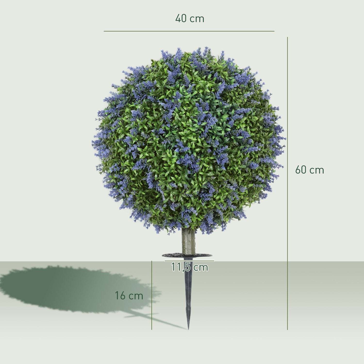 Konstgjorda lavendelväxter 60 cm med UV-skyddsset