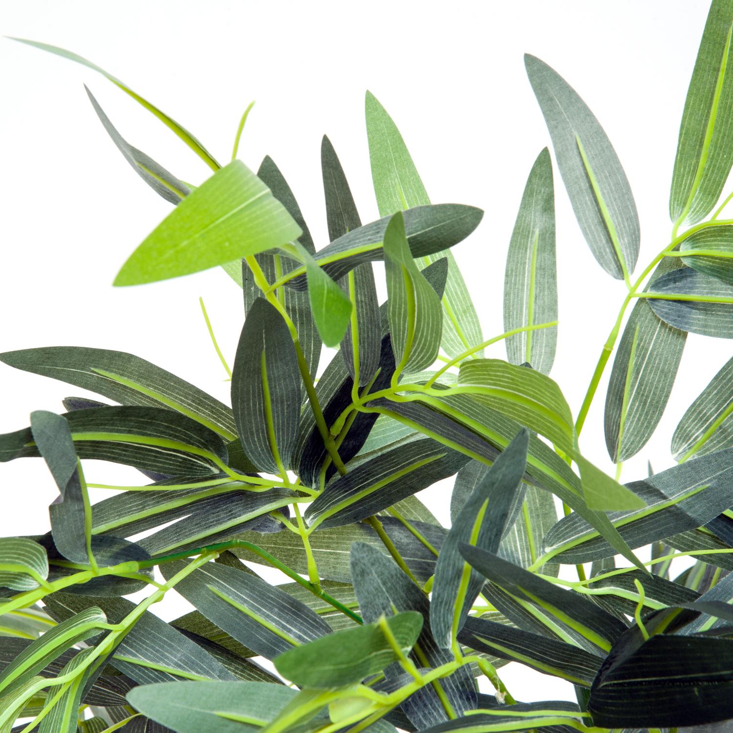 Konstgjord bambu med plantering – 180 cm realistisk grön