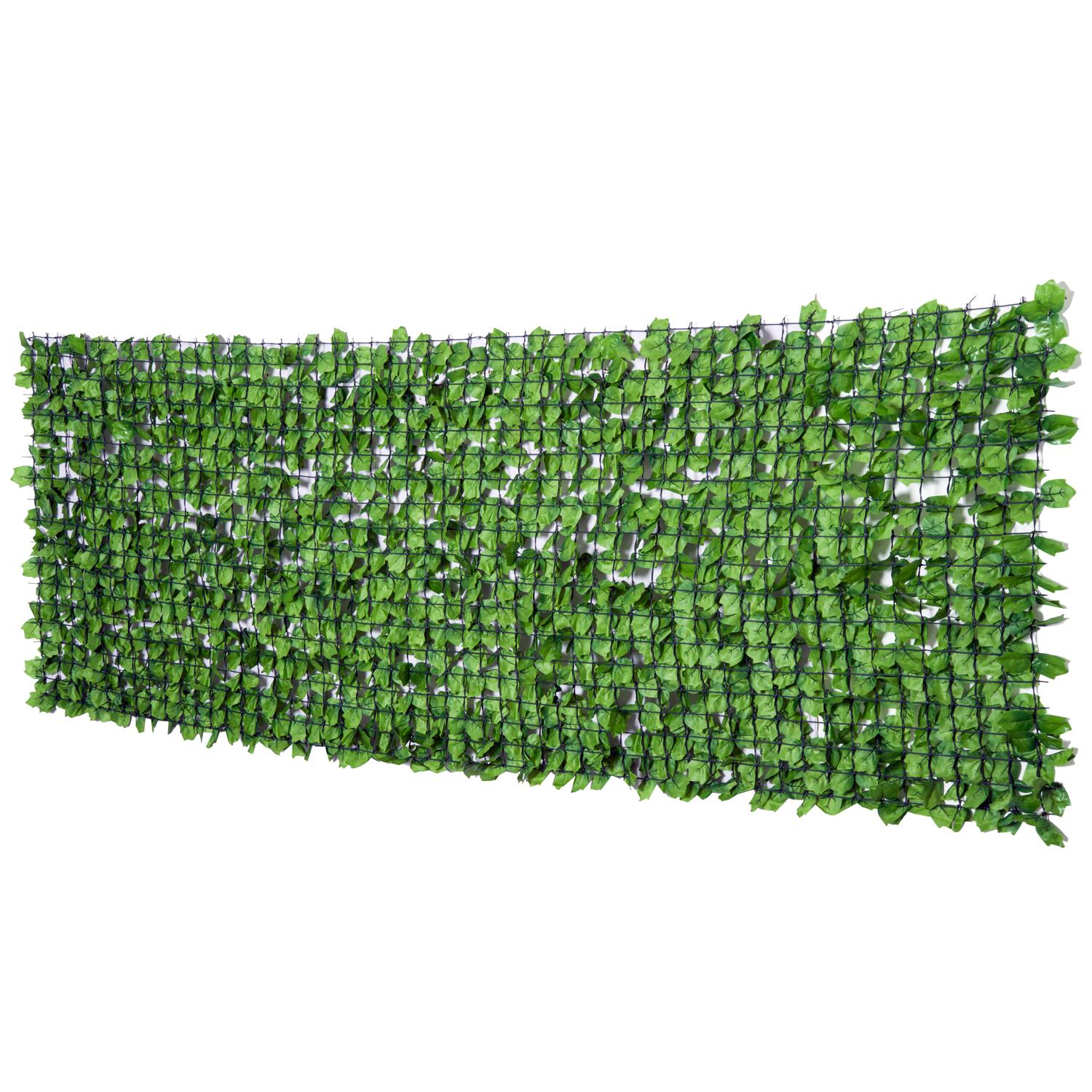 Konstgjord integritetshäck, ljusgrön 300x100cm Väggdekor