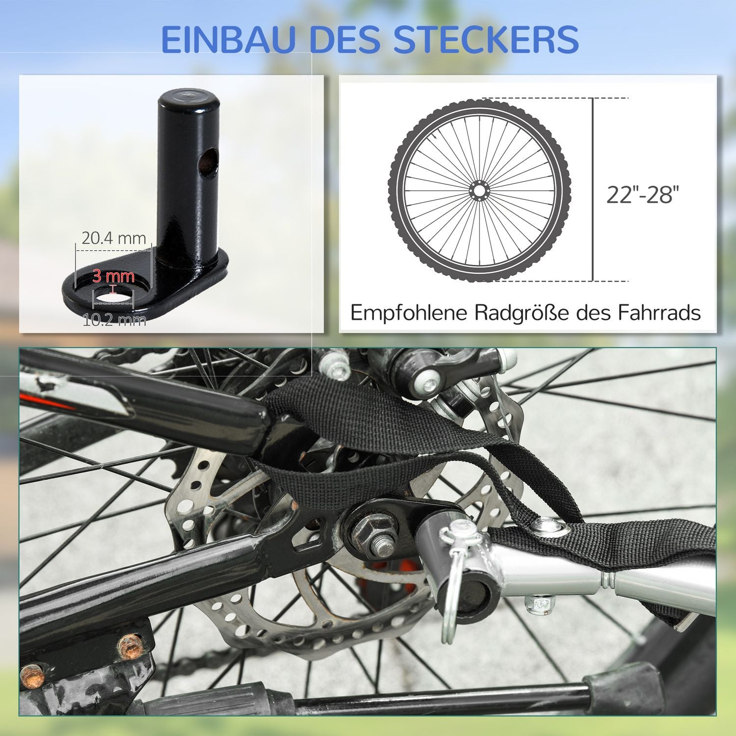Cykellastvagn, Transport & Förvaring, Svart