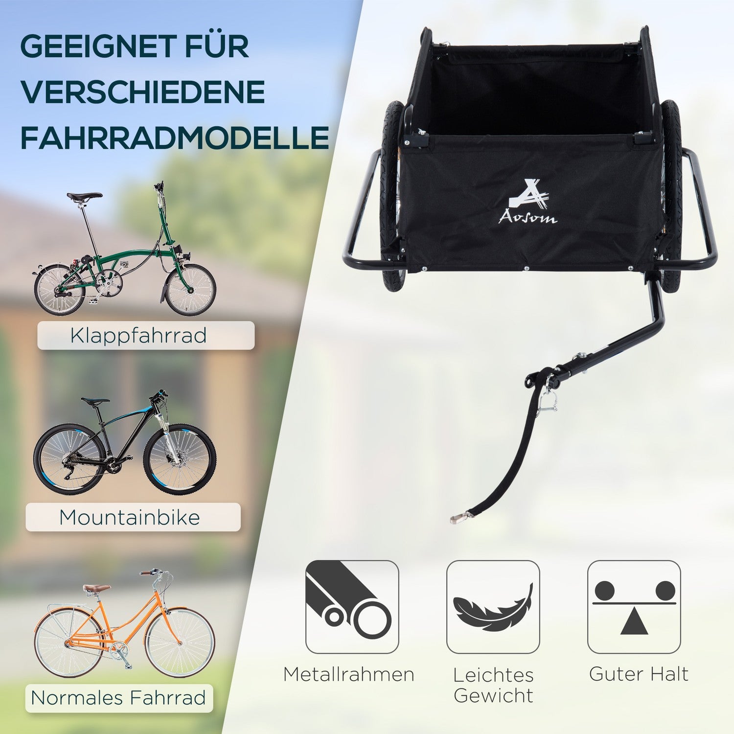 Cykellastvagn, Transport & Förvaring, Svart