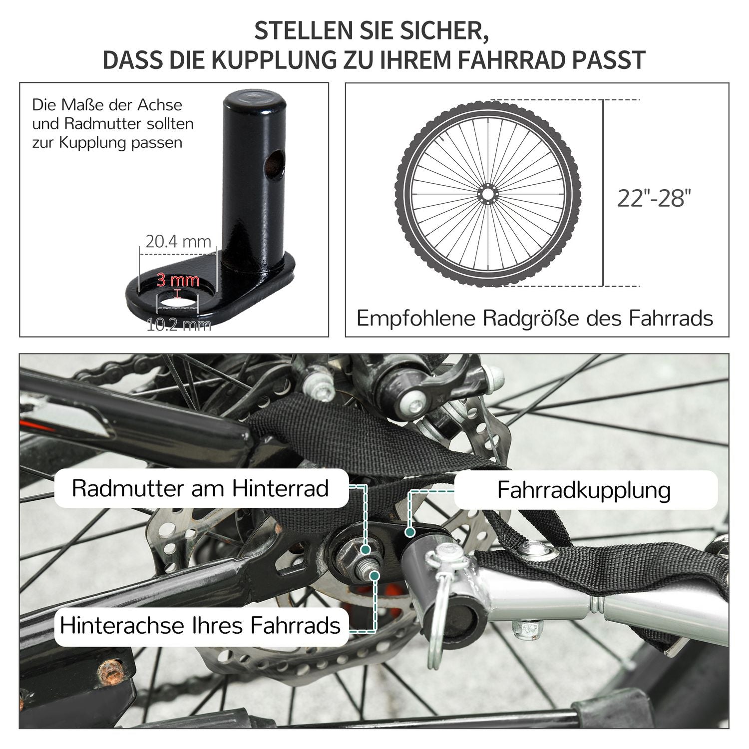 Lastcykelvagn – Transportverktyg, svart och rött