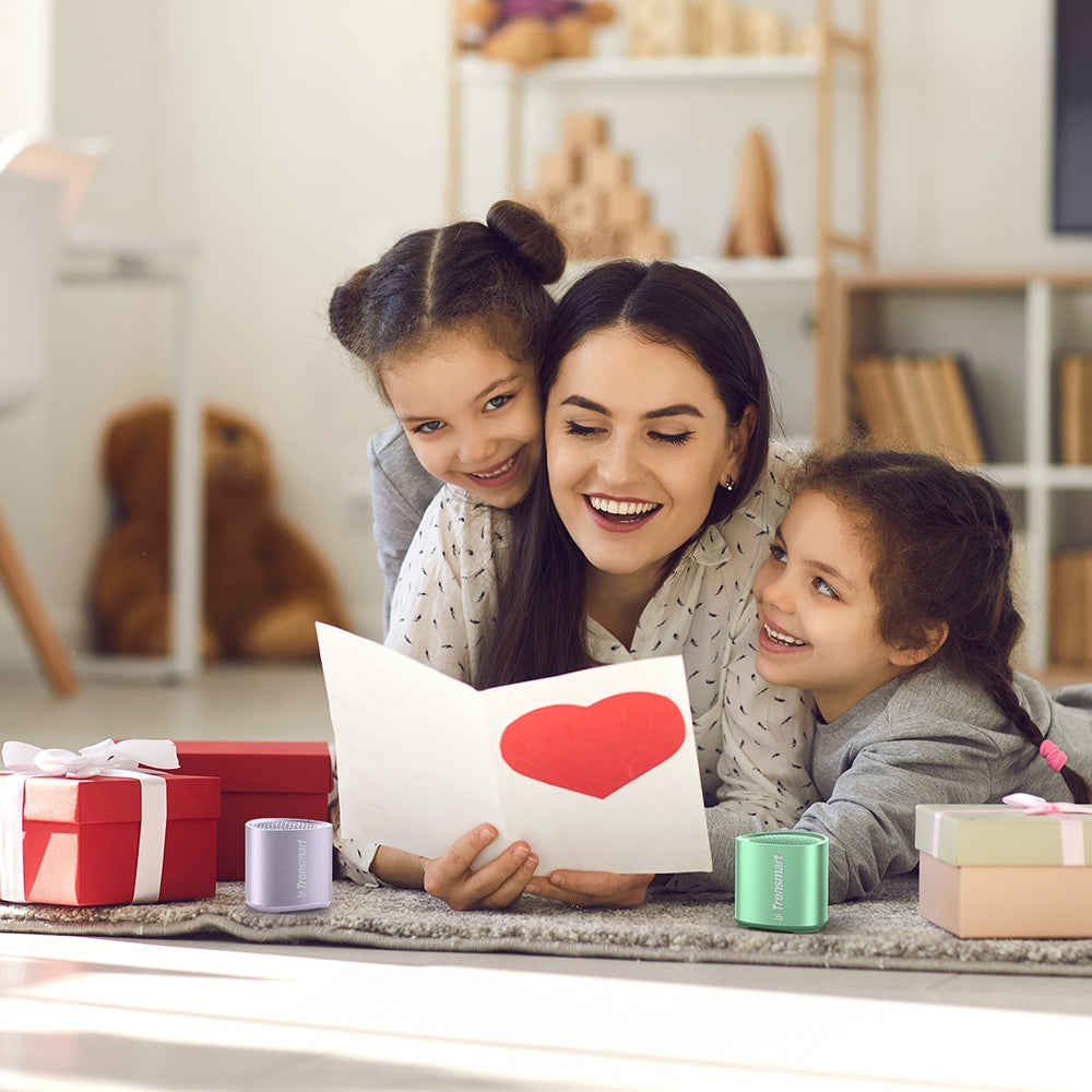 Liten Mini TWS Nimo Bluetooth 5.3 5W trådlös högtalare grön