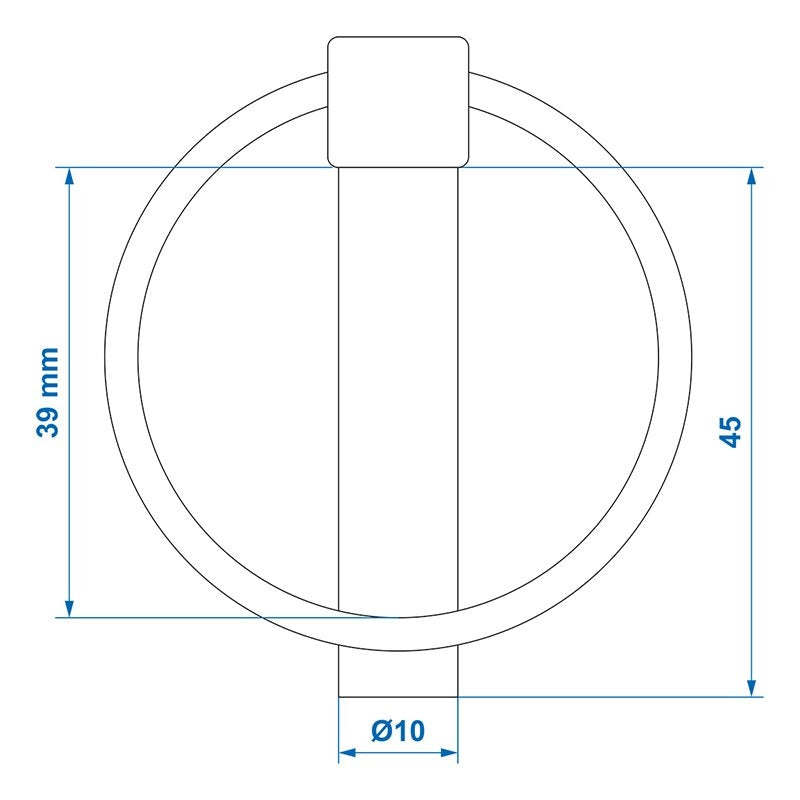 Länkstift 10mm med ring