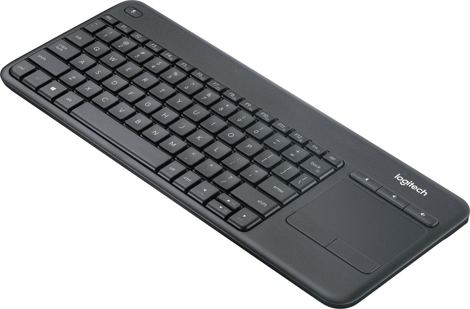 Logitech K400 Plus - tangentbord med styrplatta, svart