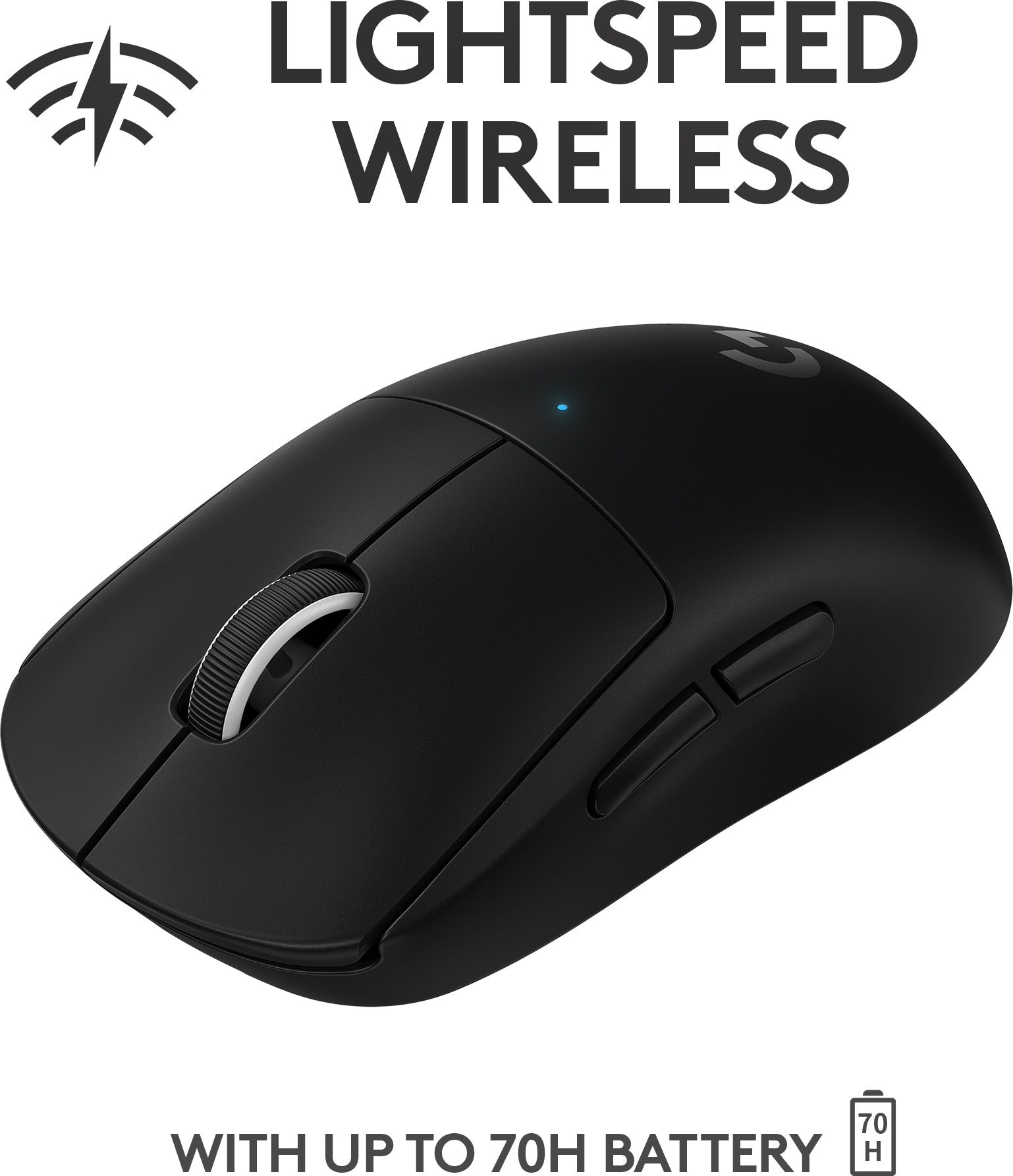 Logitech Pro X Superlight - spelmus, svart
