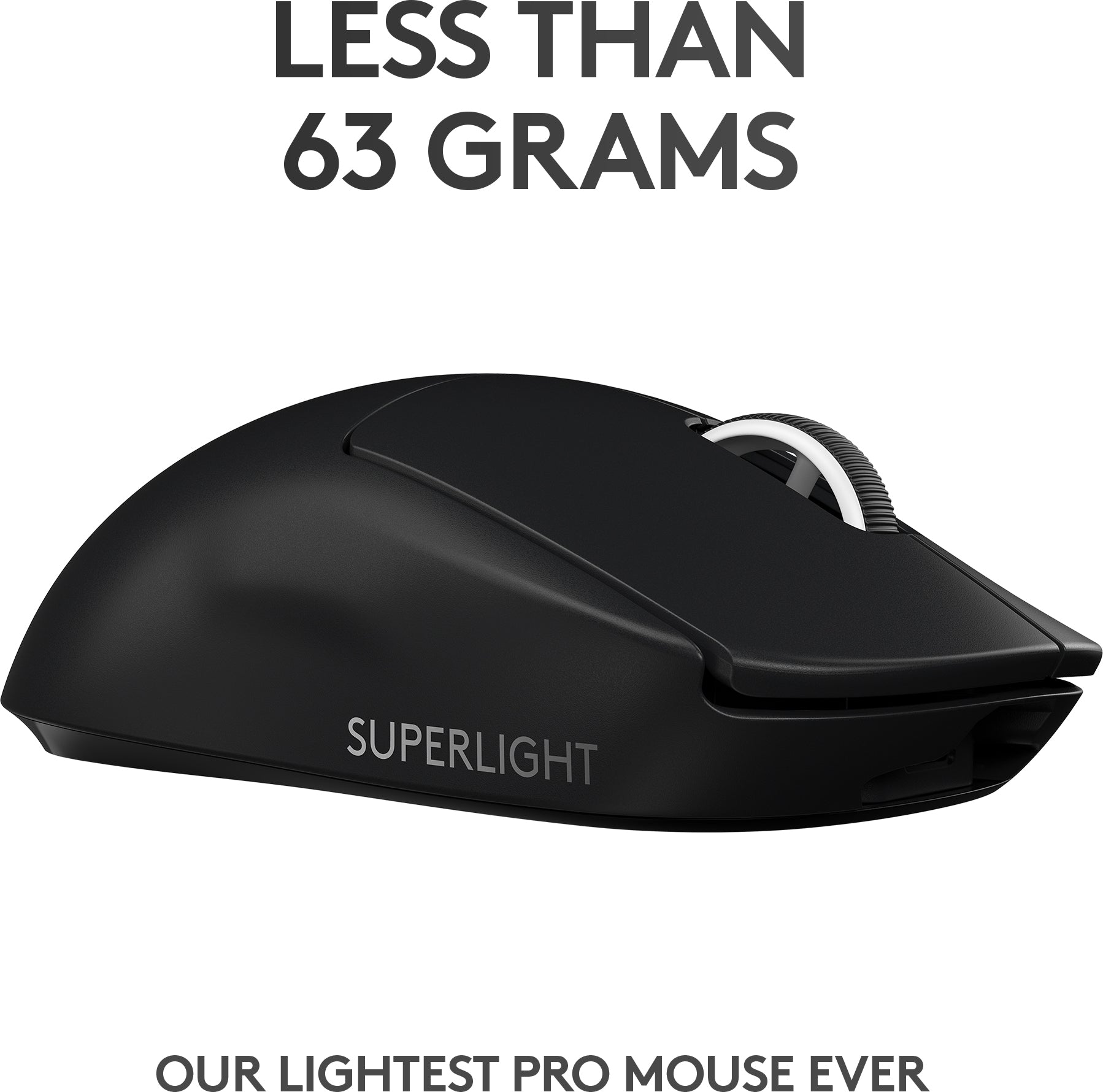 Logitech Pro X Superlight - spelmus, svart