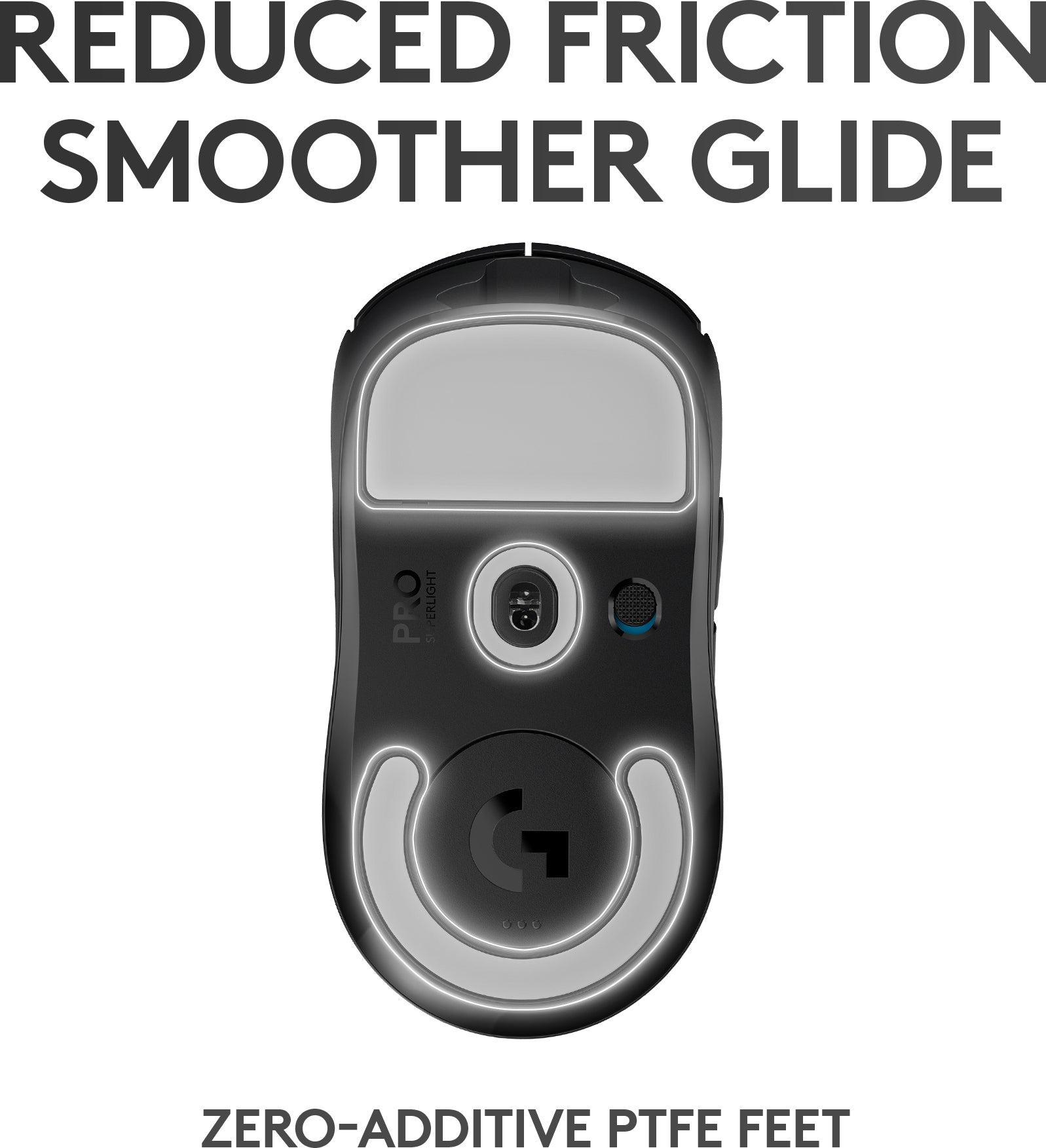 Logitech Pro X Superlight - spelmus, svart
