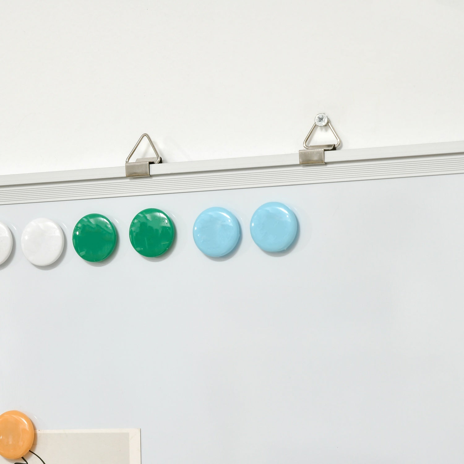 Magnetisk whiteboard staffli Set med markörer och magneter, 60x45cm