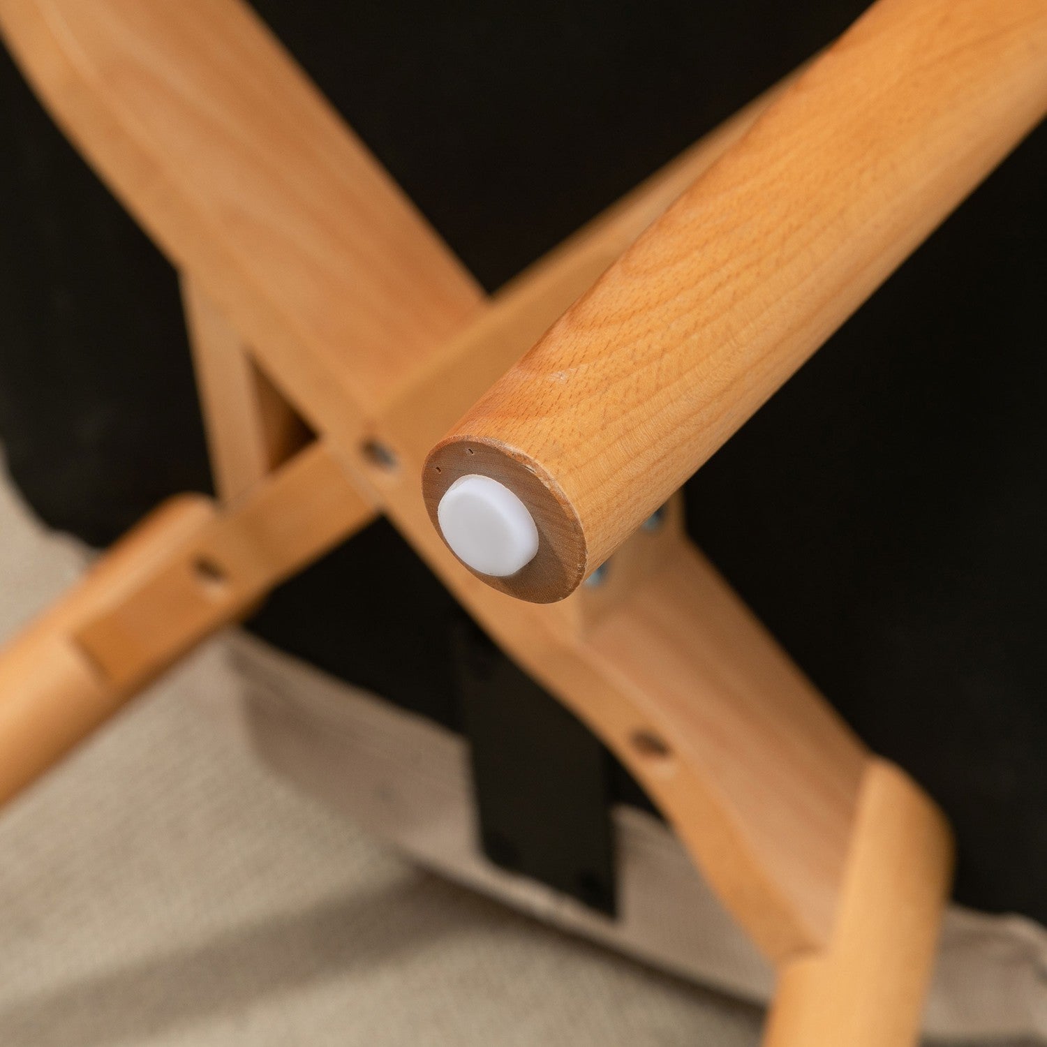 Manchester Lounge Wing Chair med ottomansk, beige klädsel